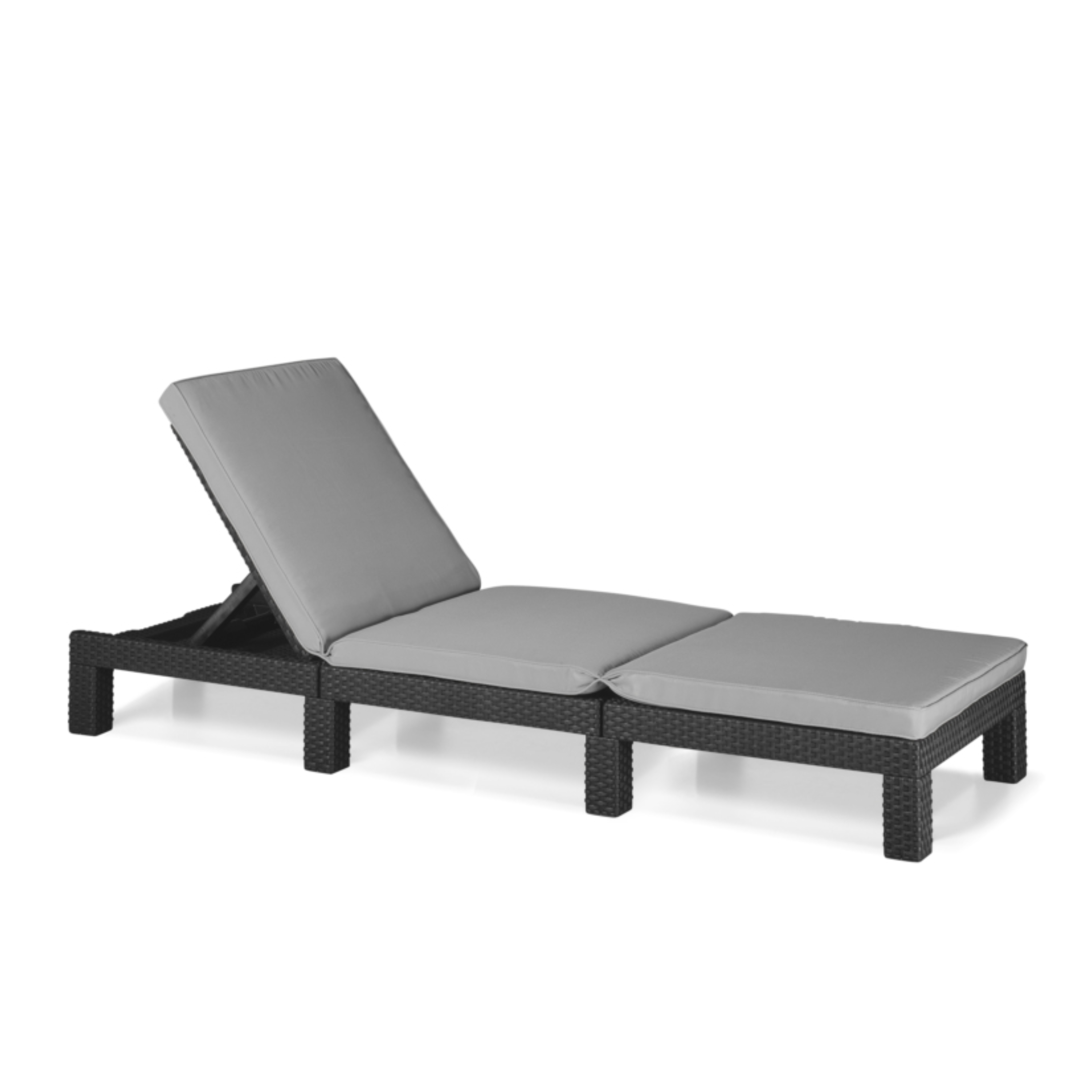 Sdraio con cuscino "Day" da esterno cm 195x65 22h