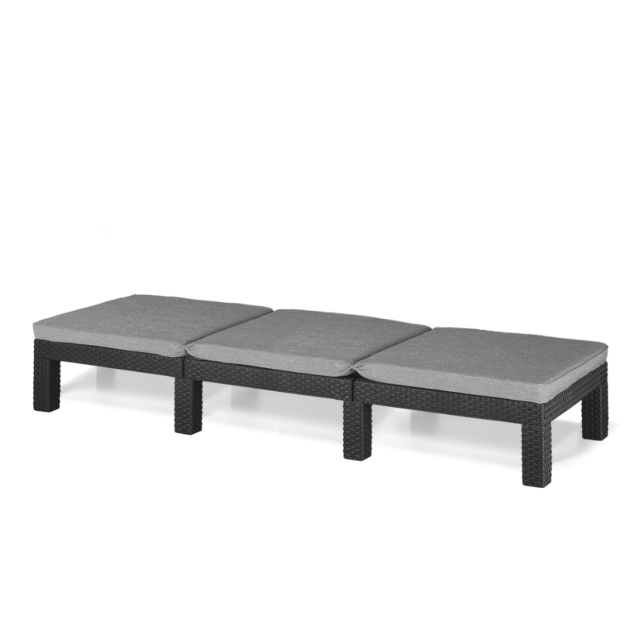 Sdraio con cuscino "Day" da esterno cm 195x65 22h