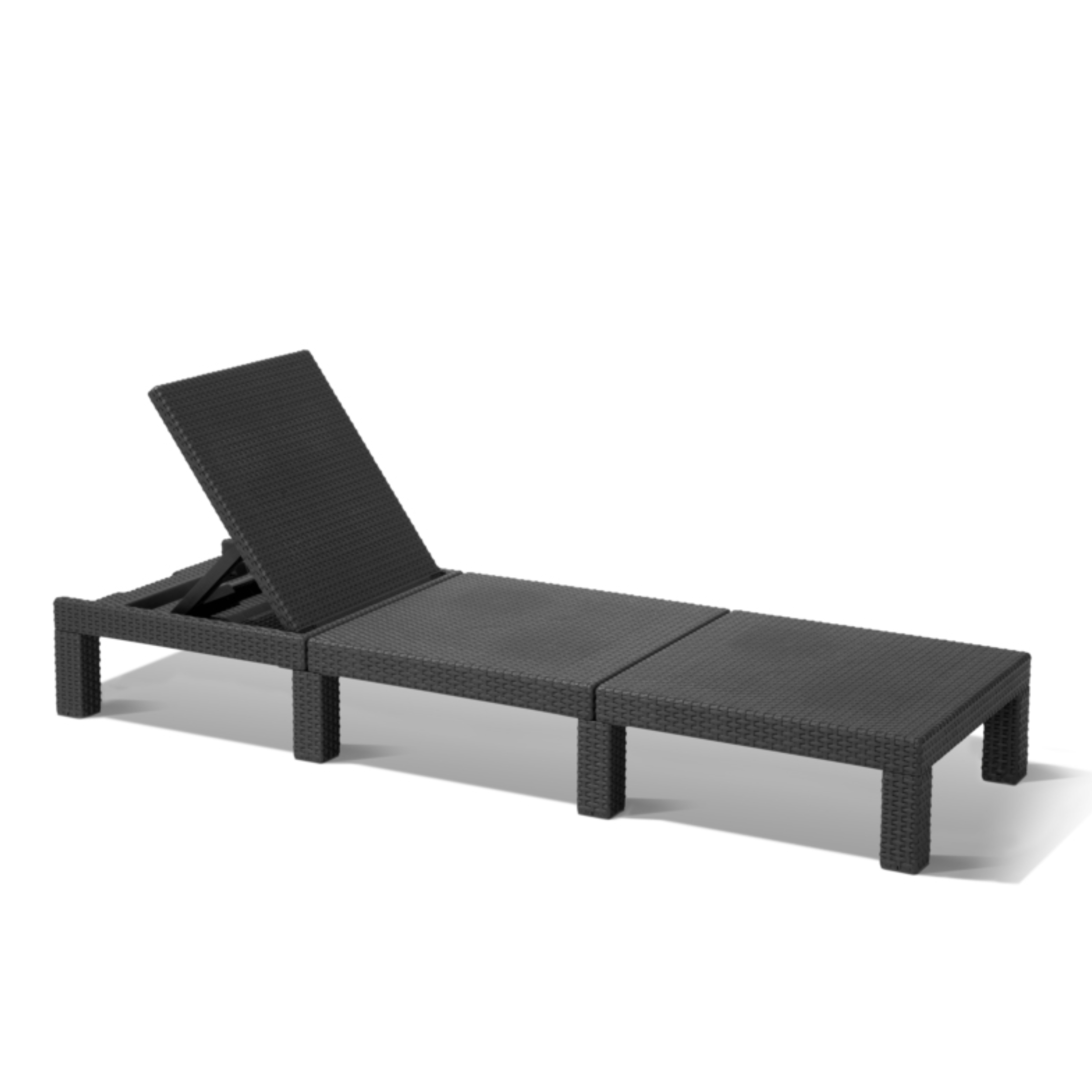 Sdraio con cuscino "Day" da esterno cm 195x65 22h