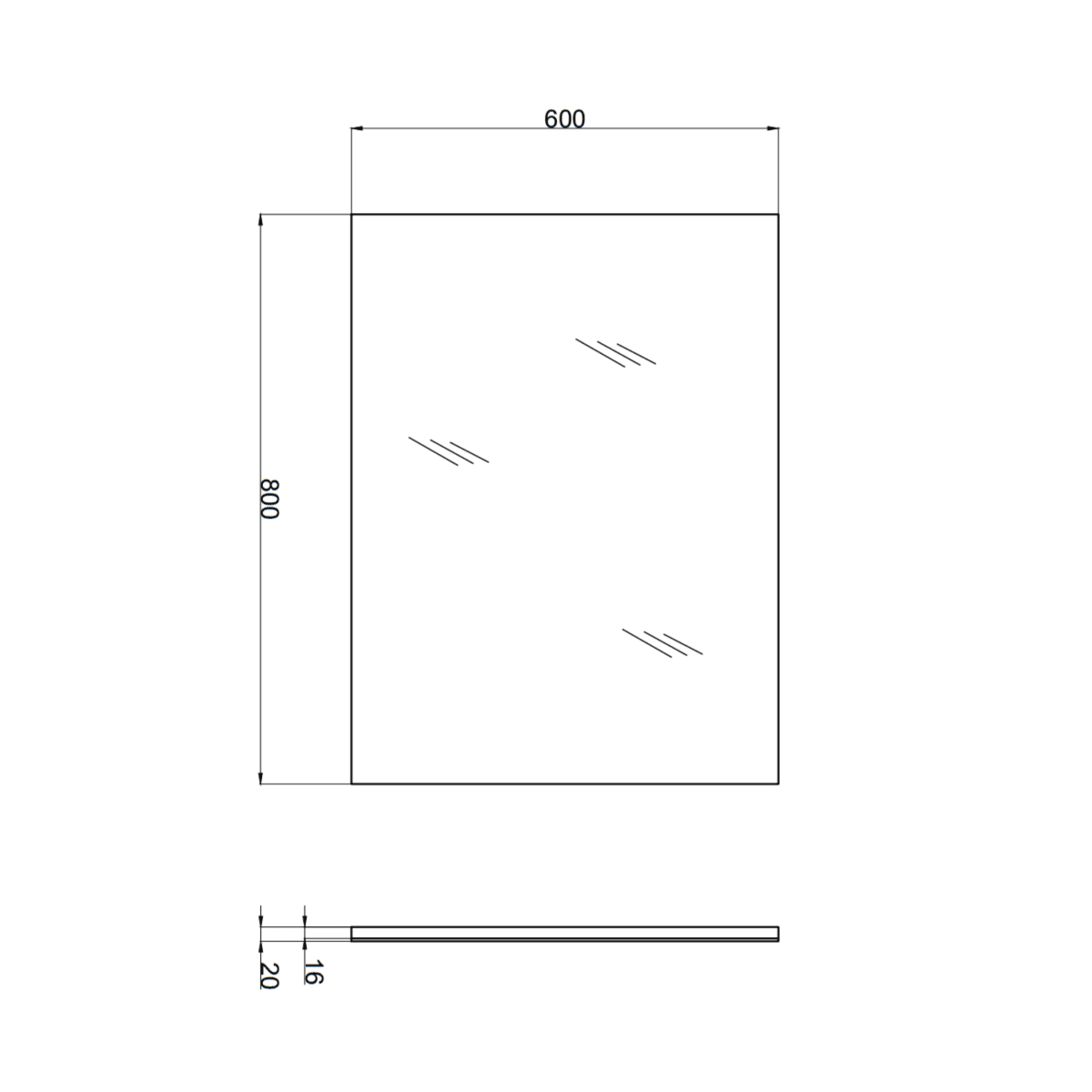 Mobile da bagno bianco "Belize80" sospeso con due cassetti e lavabo in ceramica - MondoViro