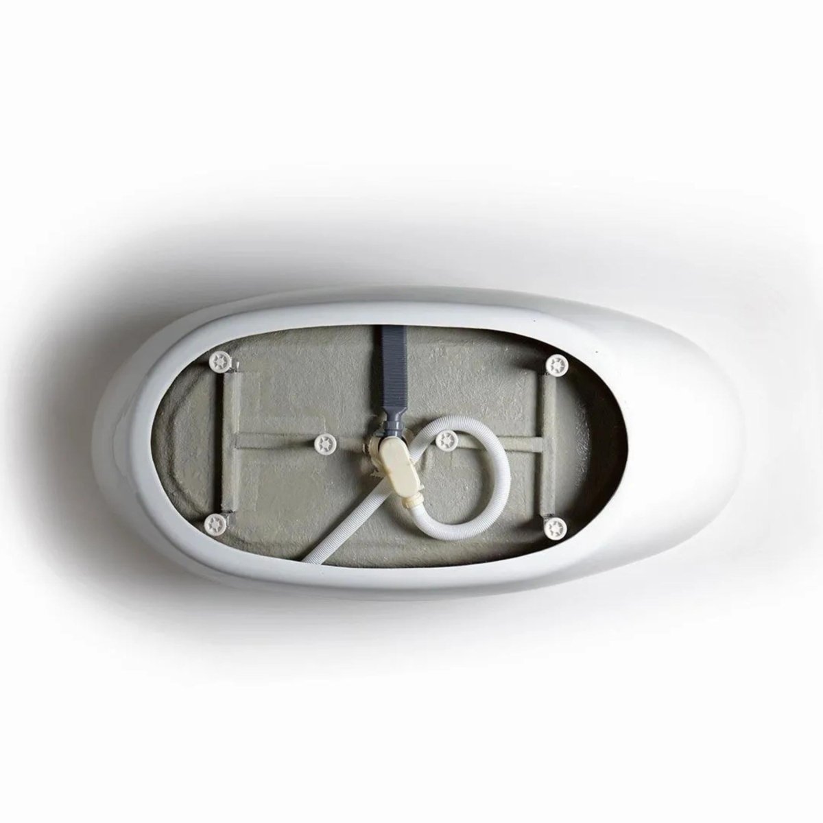 Vasca da bagno a centro stanza "Arianna" in acrilico bianco cm 170x80 55h - MondoViro