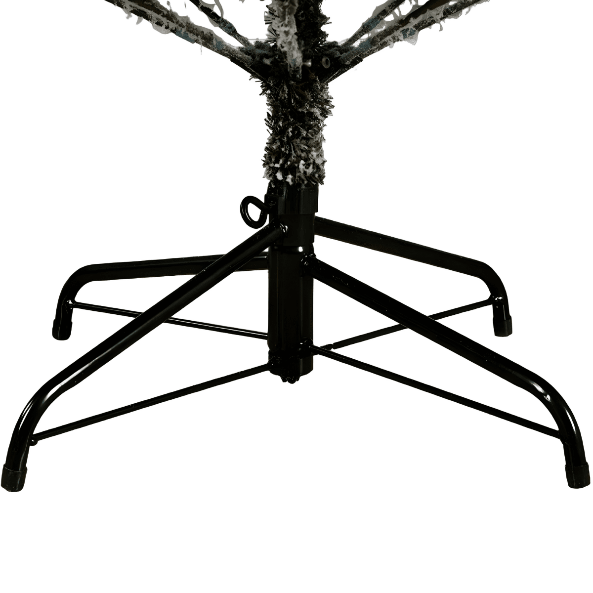 Albero di Natale innevato "Astro" moderno con big led in PE + PVC + Flock - MondoViro