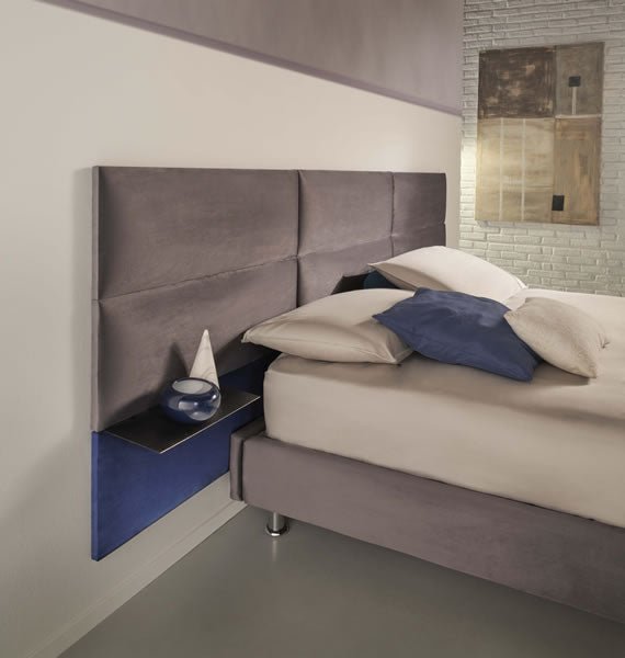 Set di 4 pannelli da parete imbottiti moderni "Mamo Wall" rivestimento per camere da letto - MondoViro