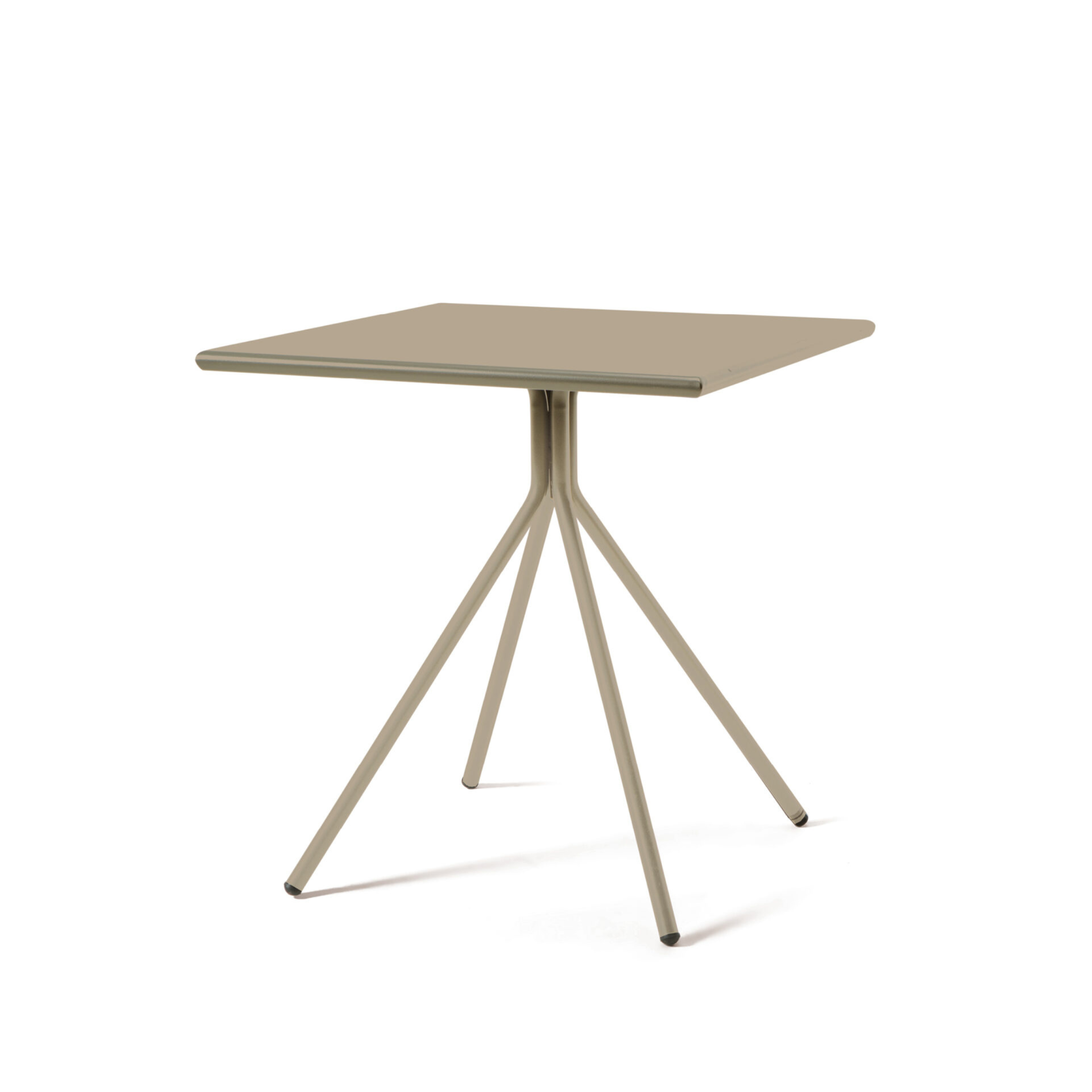 Tavolo quadrato in metallo zincato "Twist19" da bar e giardino h 75 cm