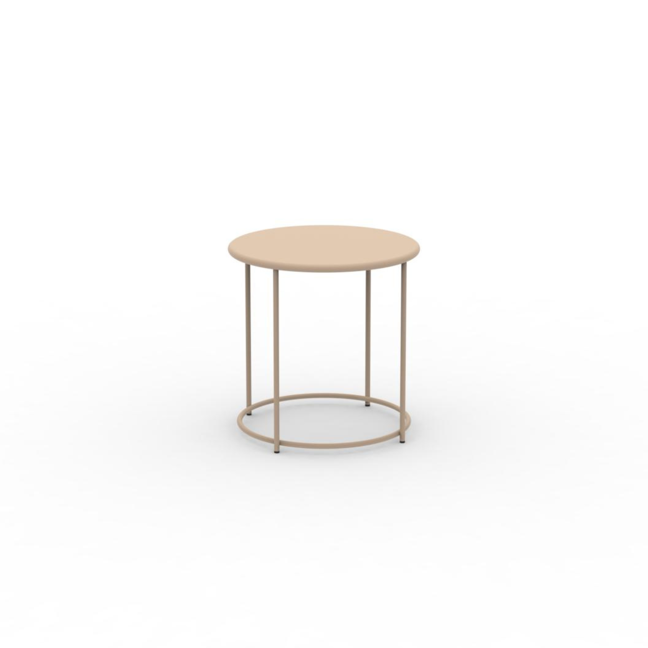 Tavolino tondo in metallo "Daisy" tavolo da caffè per giardino h 45 cm