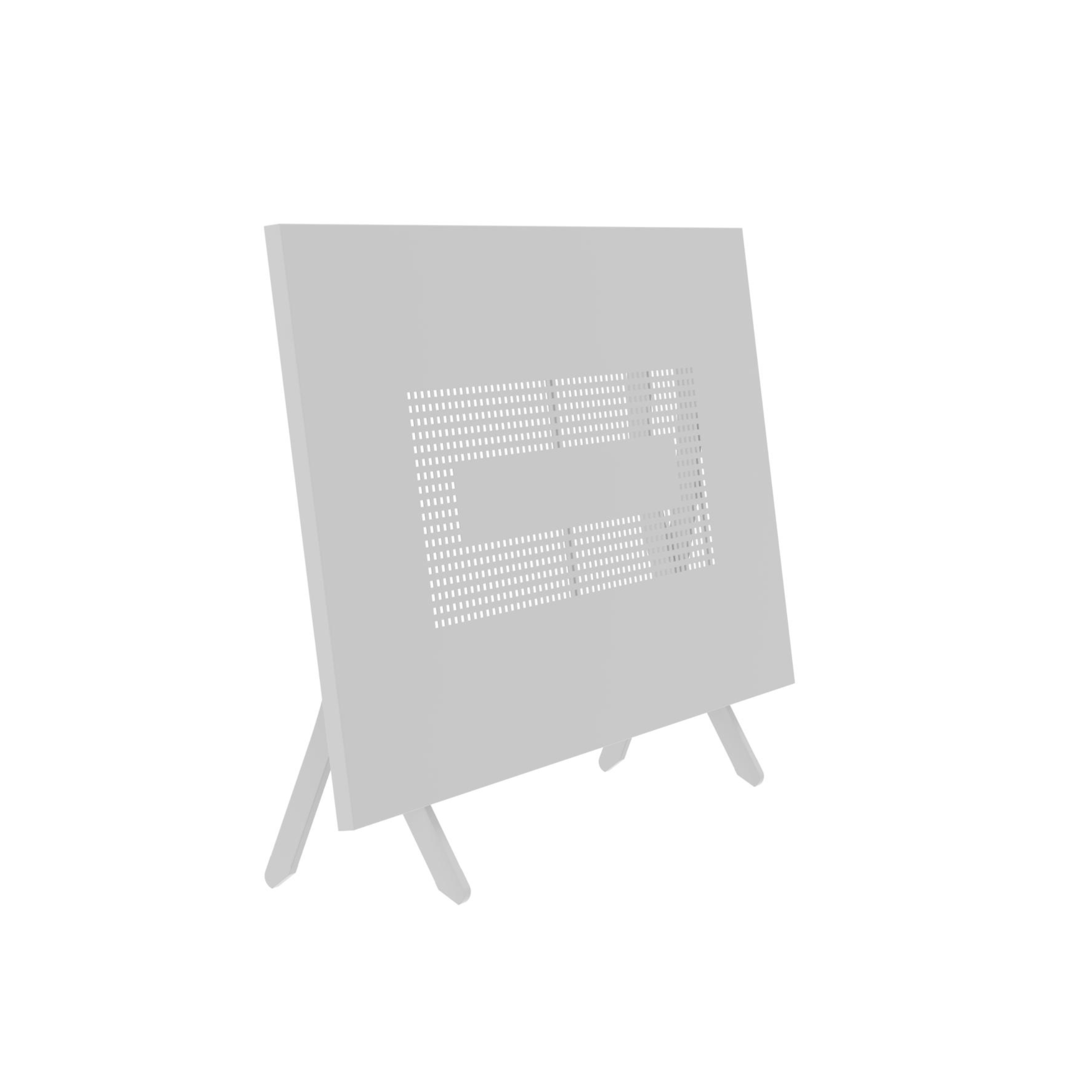 Tavolo rettangolare pieghevole "Vegas" in metallo zincato per giardino h 75 cm