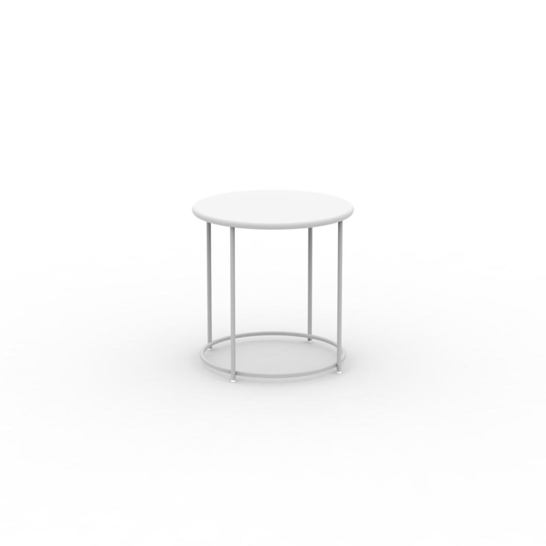 Tavolino tondo in metallo "Daisy" tavolo da caffè per giardino h 45 cm