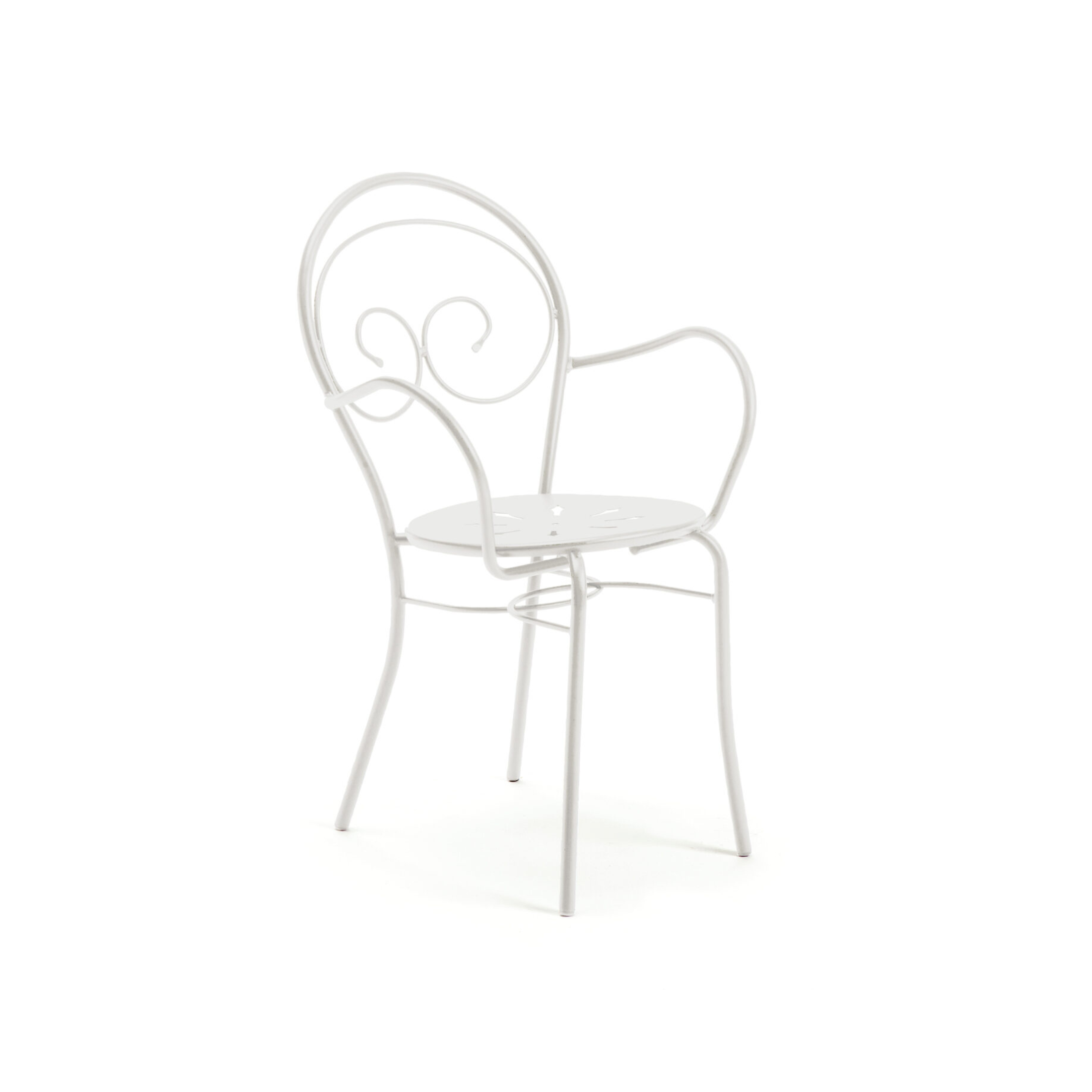 Set di sedie in metallo verniciato "Mimmo" impilabili da giardino cm 51x52 89h