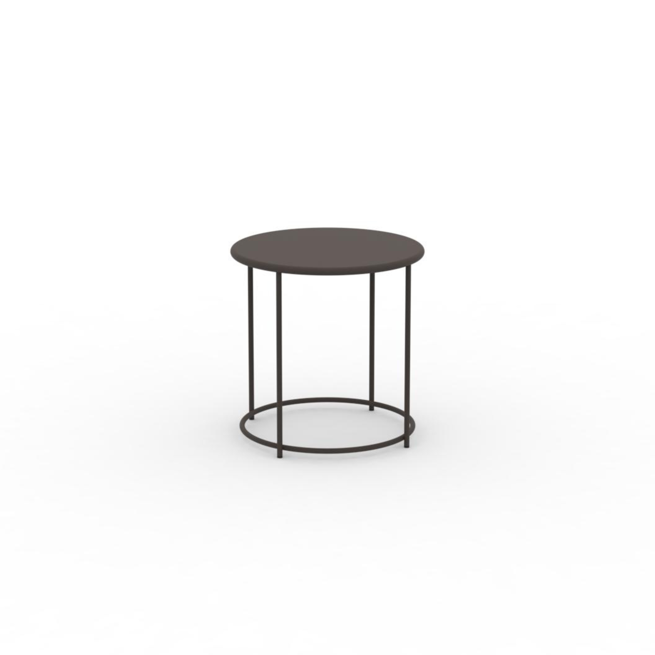 Tavolino tondo in metallo "Daisy" tavolo da caffè per giardino h 45 cm