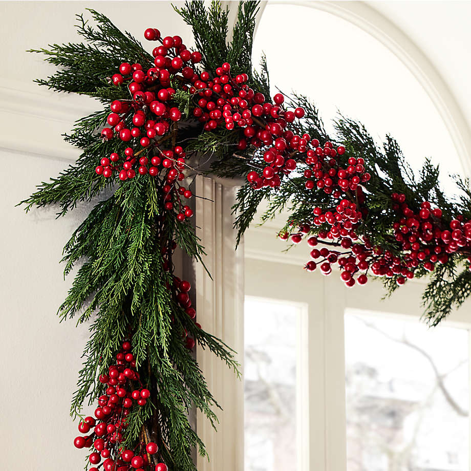 Ghirlanda natalizia Cipresso "Barney" in Pe effetto Real Touch da 270 cm - MondoViro