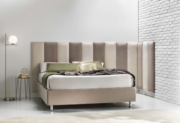 Set di 4 pannelli da parete imbottiti moderni "Mamo Wall" rivestimento per camere da letto