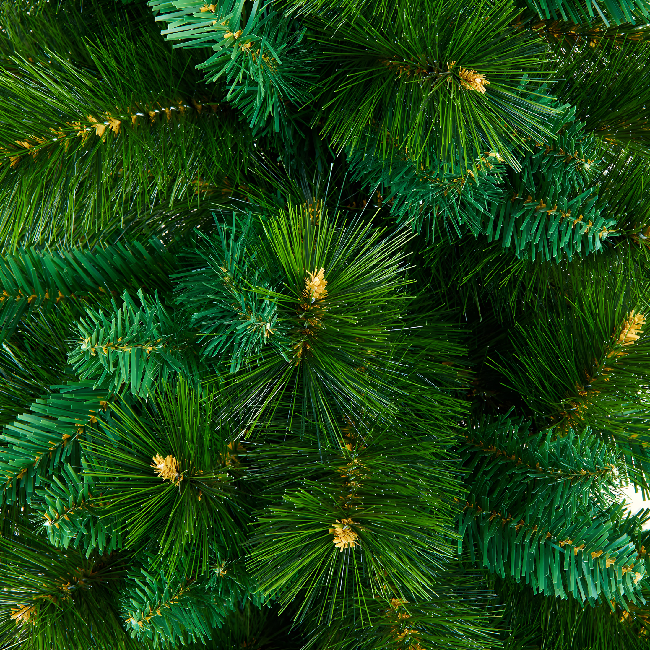 Albero di natale slim moderno "Copenaghen" in PP effetto aghi di pino e PVC