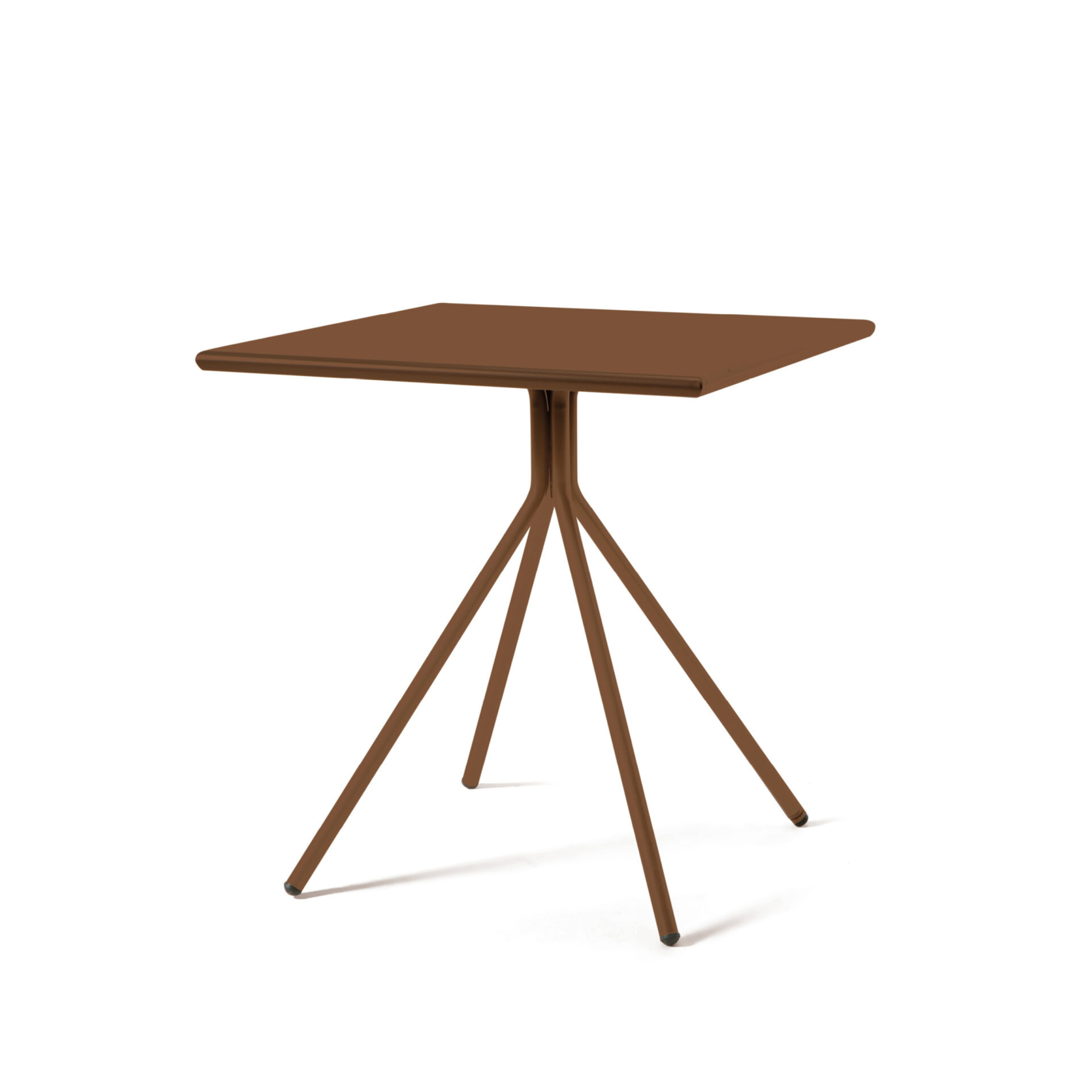 Tavolo quadrato in metallo zincato "Twist19" da bar e giardino h 75 cm