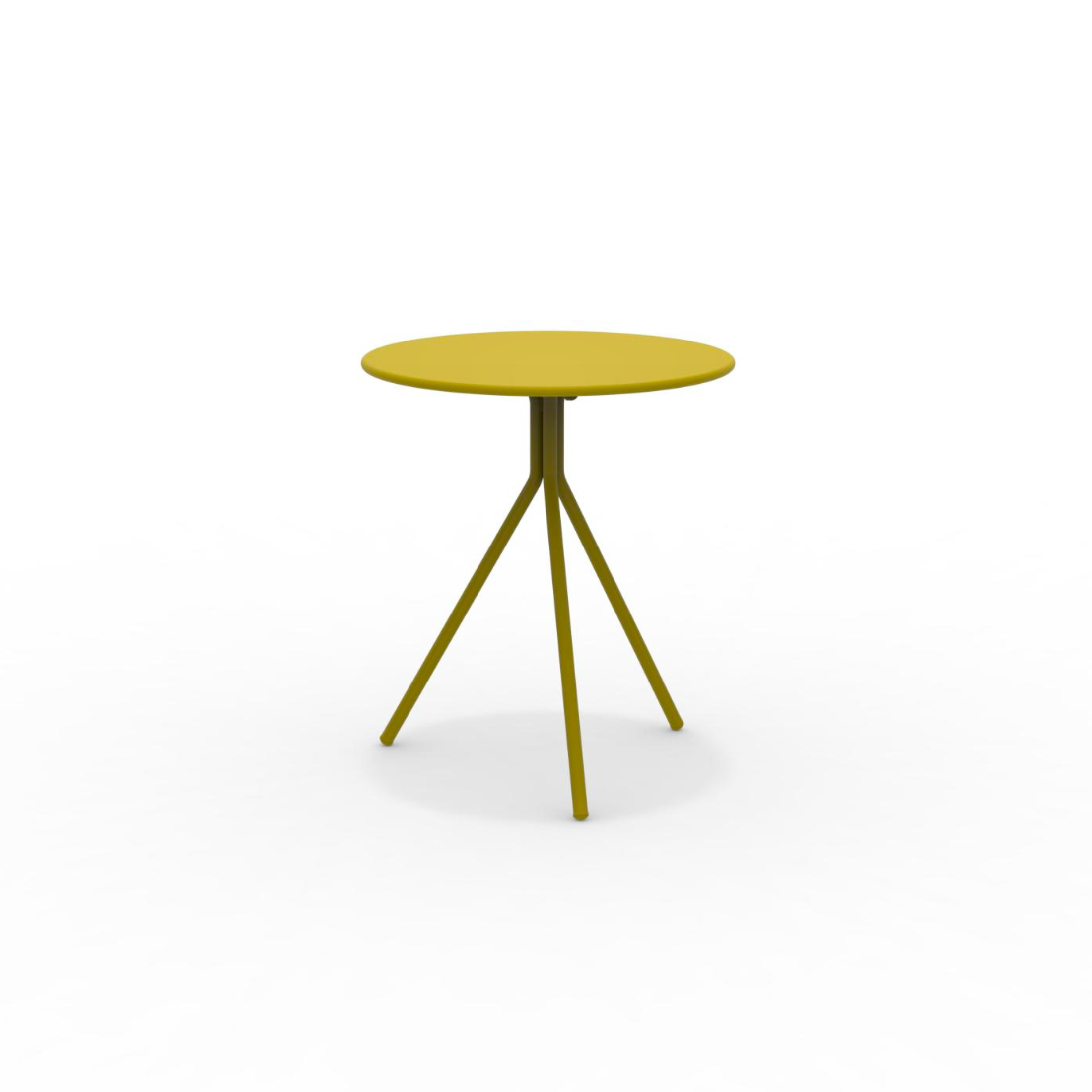 Tavolo tondo in metallo zincato "Twist15" per giardino smontabile h 75 cm