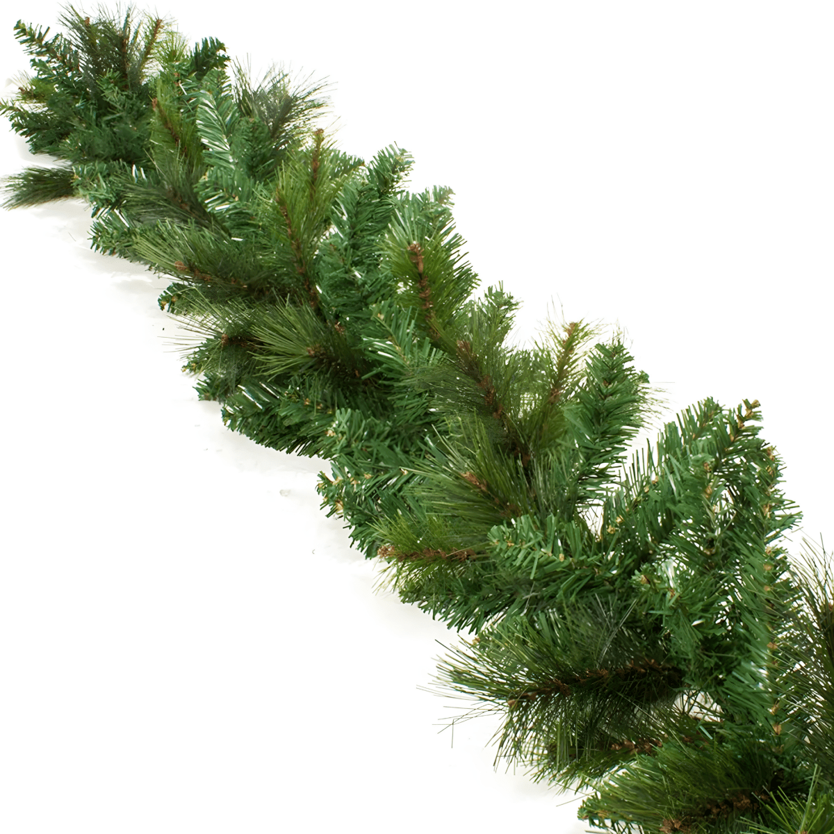 Ghirlanda natalizia "Eddy" in PVC e PP effetto aghi di pino festone 270 cm - MondoViro