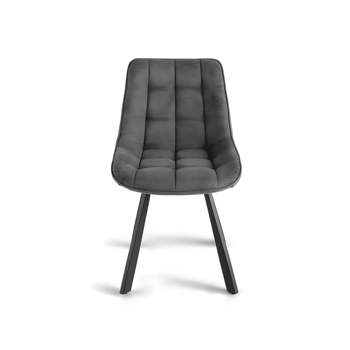 Set di sedie imbottite "Morgan" struttura in metallo cm 49x59 83h - MondoViro