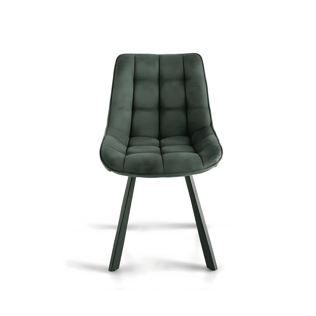 Set di sedie imbottite "Morgan" struttura in metallo cm 49x59 83h - MondoViro