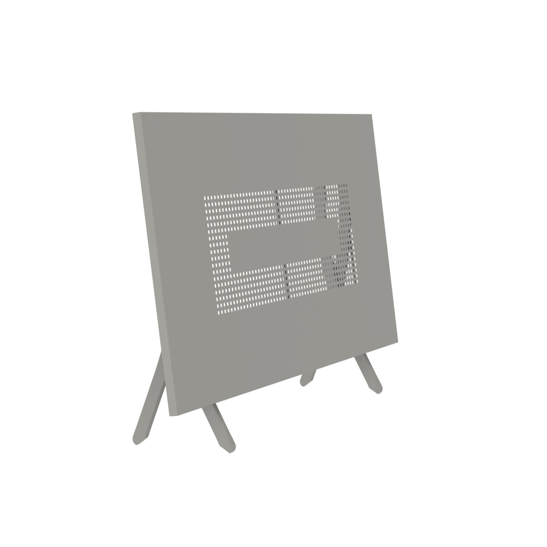 Tavolo rettangolare pieghevole "Vegas" in metallo zincato per giardino h 75 cm