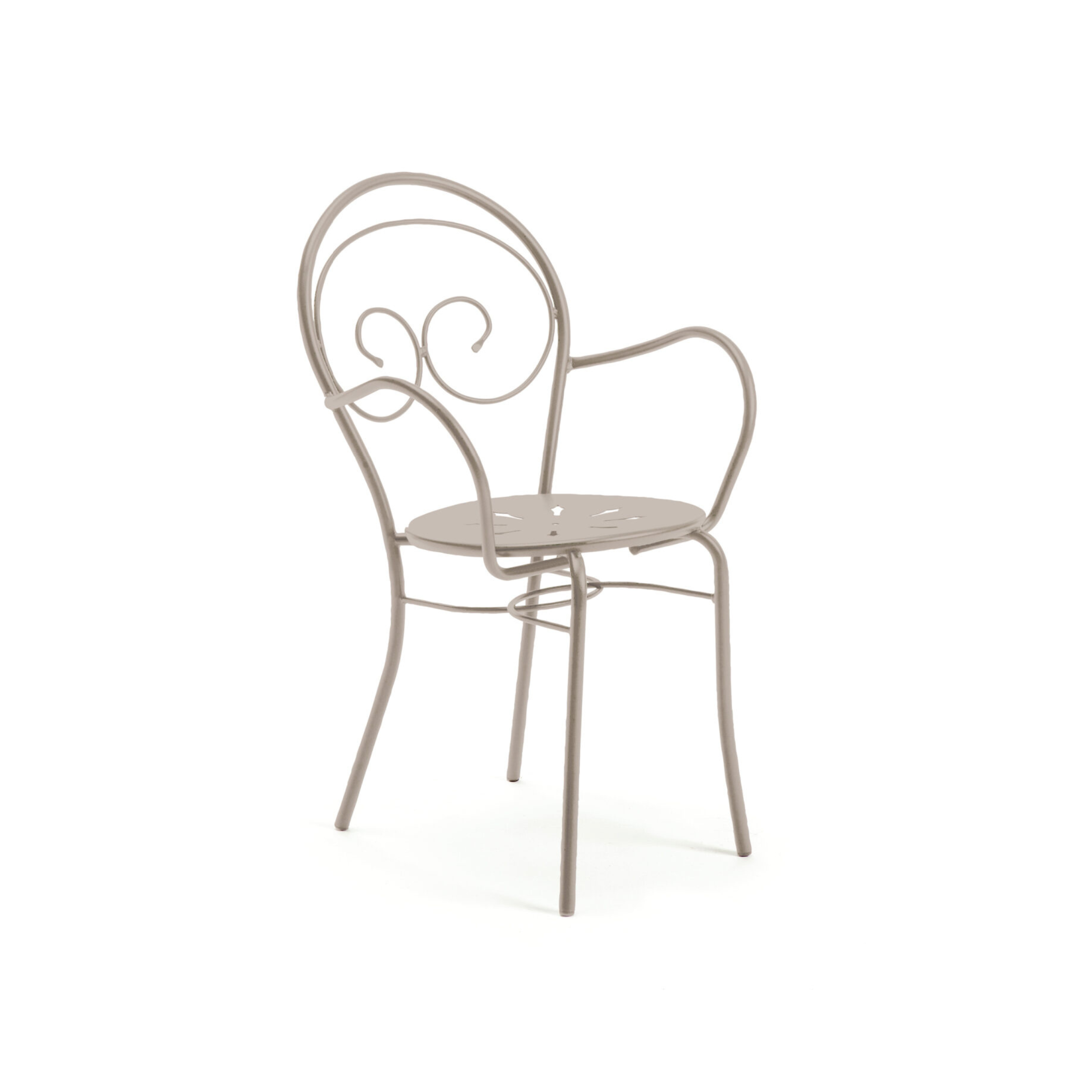 Set di sedie in metallo verniciato "Mimmo" impilabili da giardino cm 51x52 89h