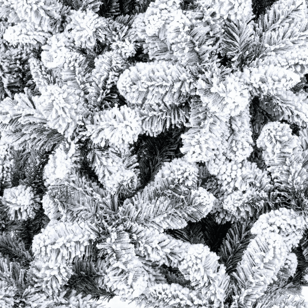 Albero di Natale innevato "Fiocco" in PVC di altissima qualità + Flock - MondoViro