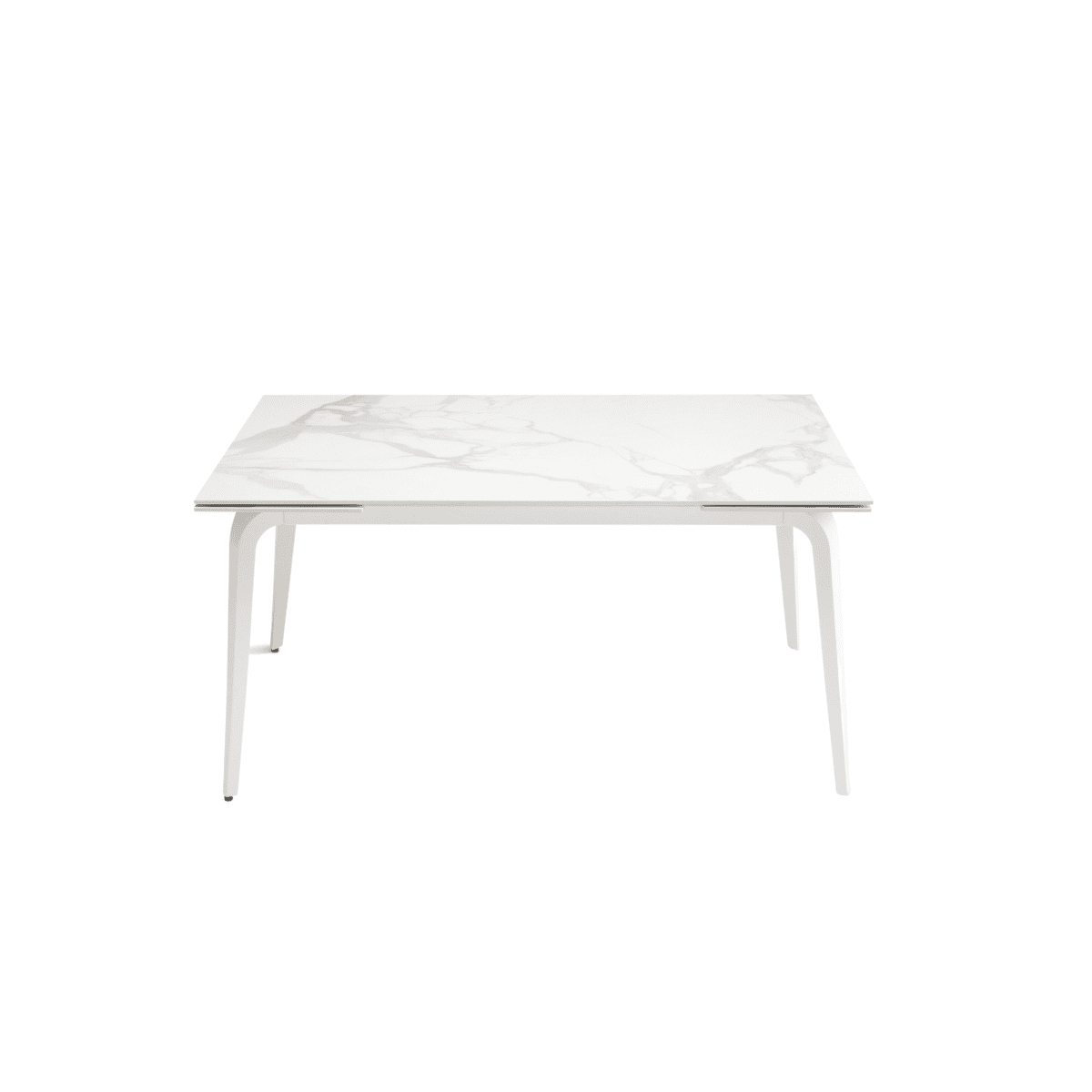 Tavolo allungabile "Gedy" effetto marmo e due allunghe cm 160/240x90 77h - MondoViro