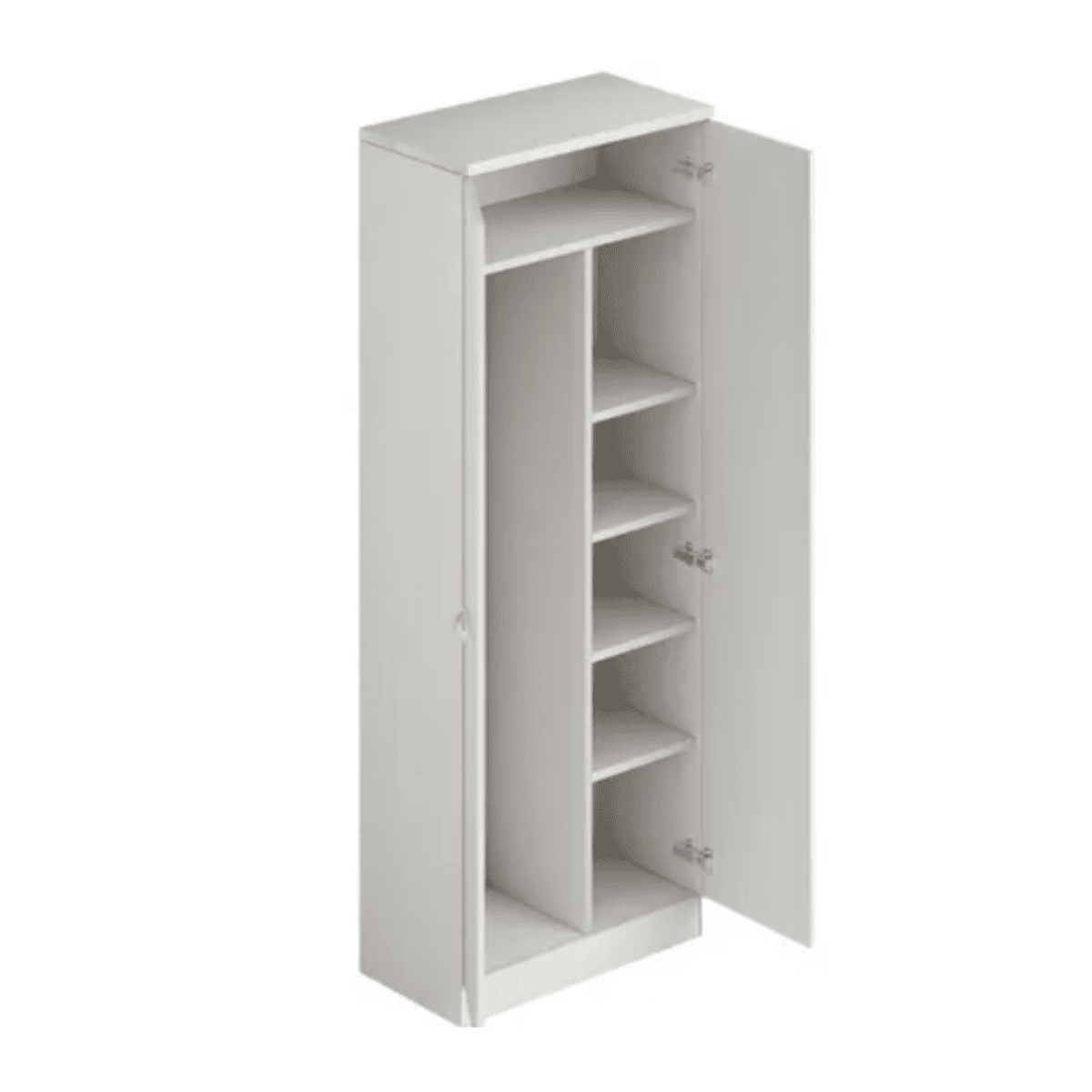 Armadio multiuso "Gin" moderno 2 ante con ripiani cm 71x38 182h - MondoViro