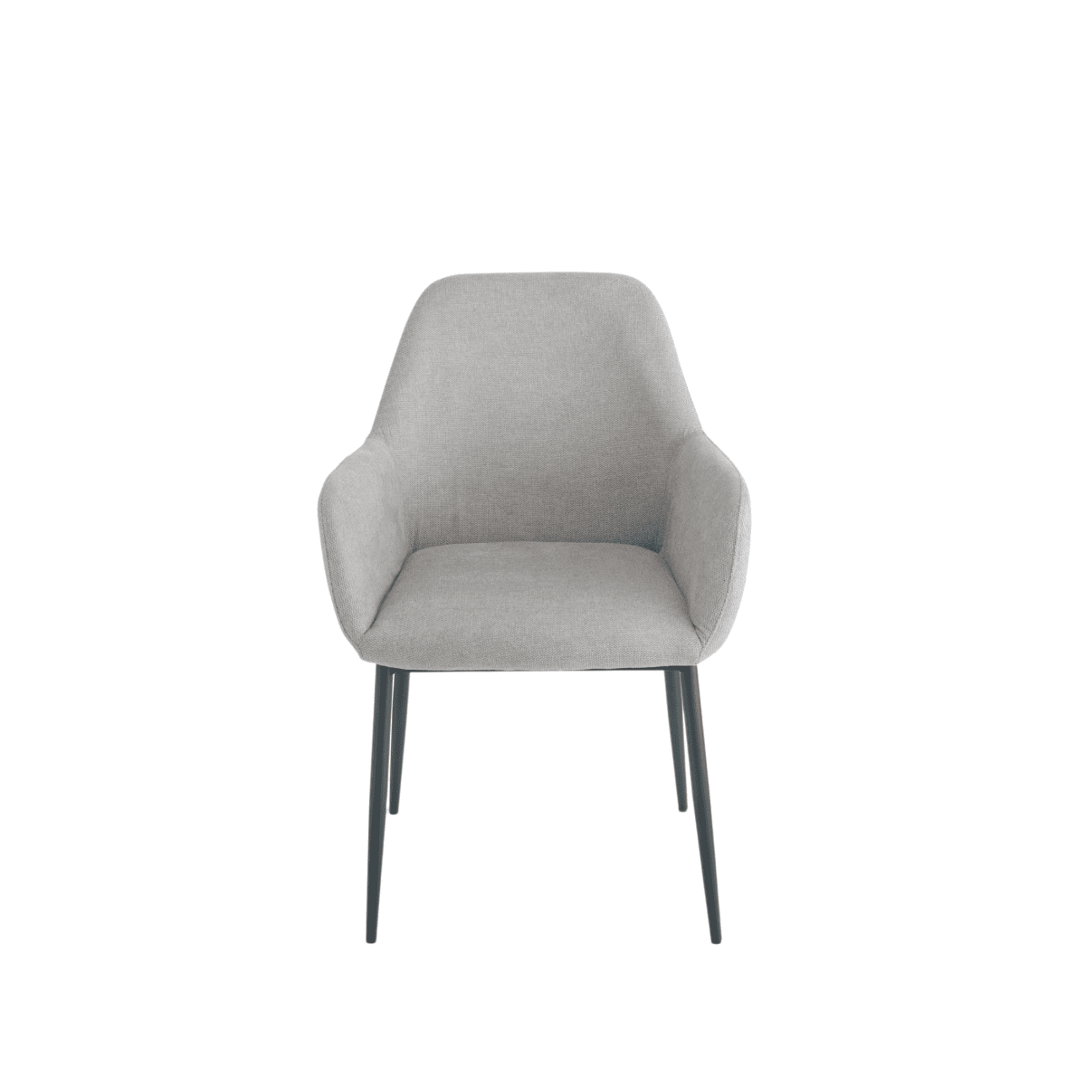 Set di sedie da pranzo "Petalo" imbottite in tessuto con struttura in metallo verniciato cm 58x61 84h - MondoViro