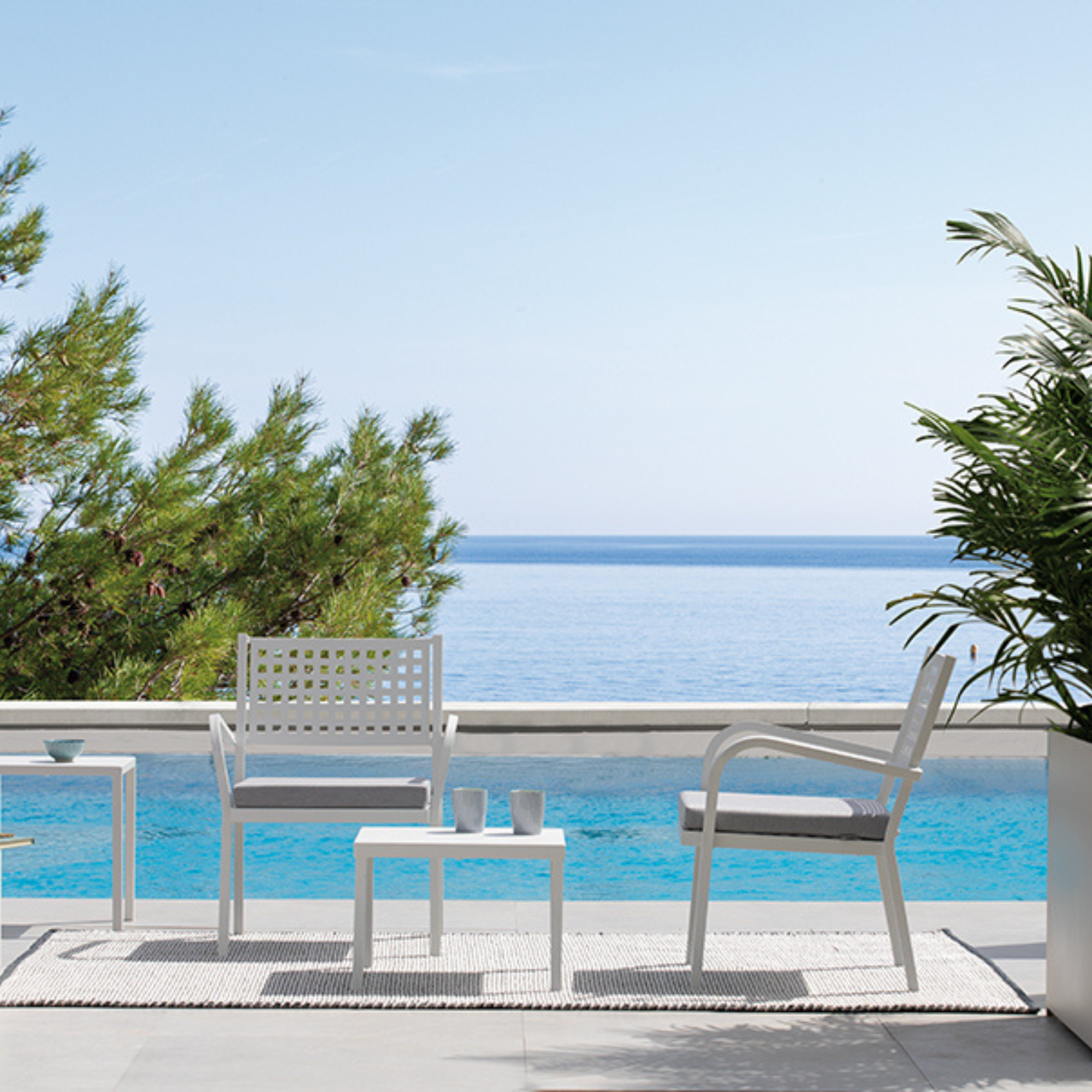 Cuscino quadrato da seduta "Cus" in tessuto sfoderabile