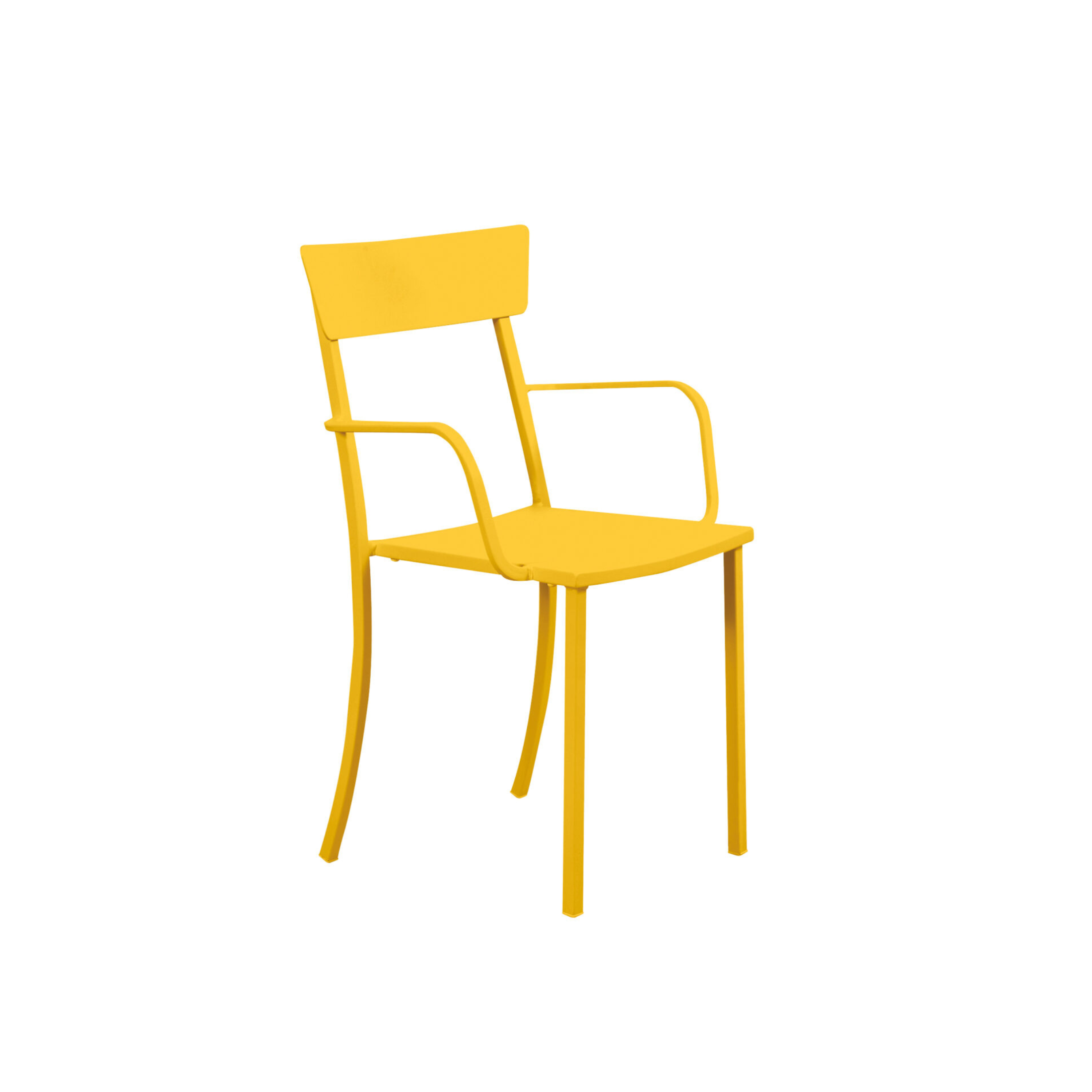 Set di sedie in metallo verniciato "Mogan" da giardino impilabili cm 52x50 88h