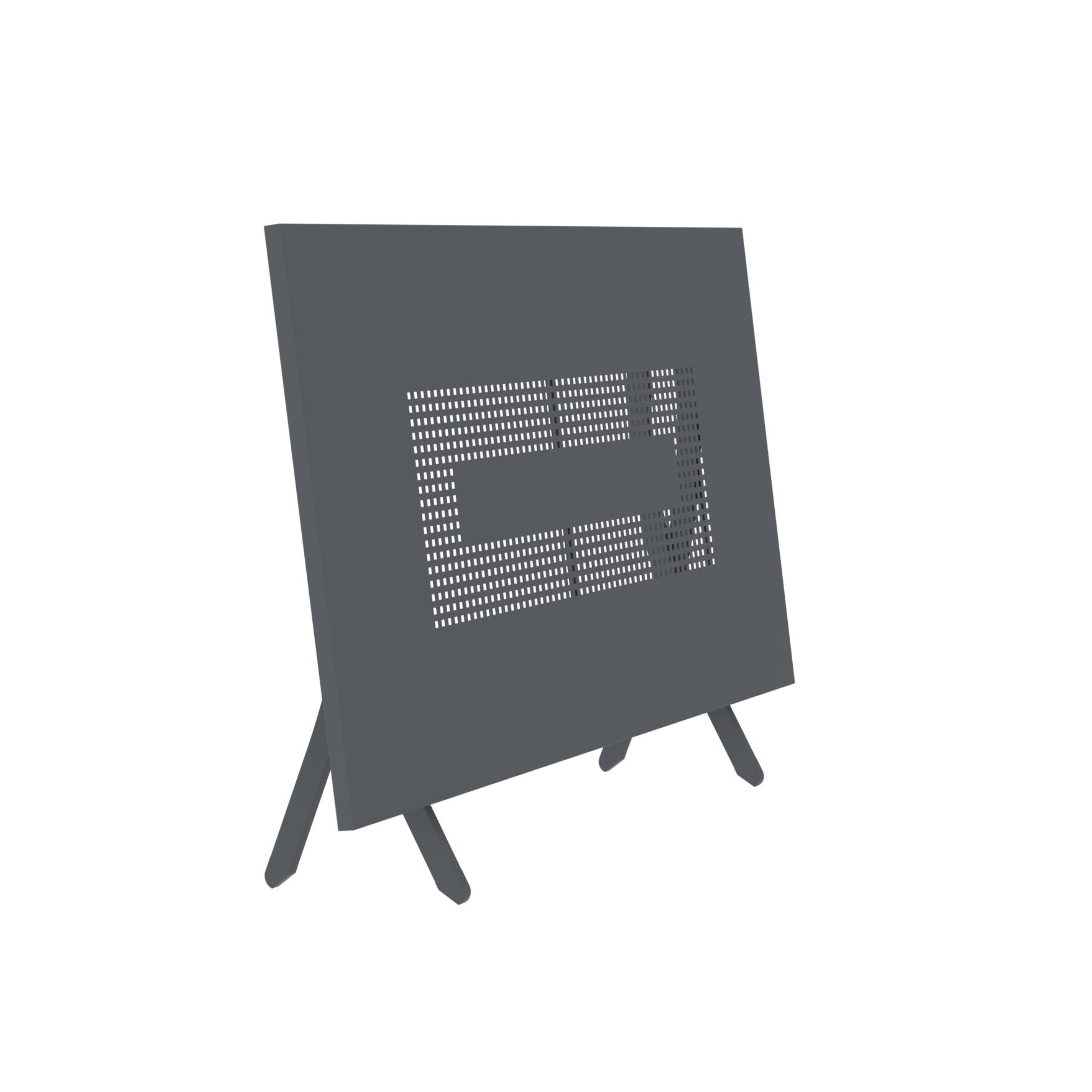 Tavolo rettangolare pieghevole "Vegas" in metallo zincato per giardino h 75 cm