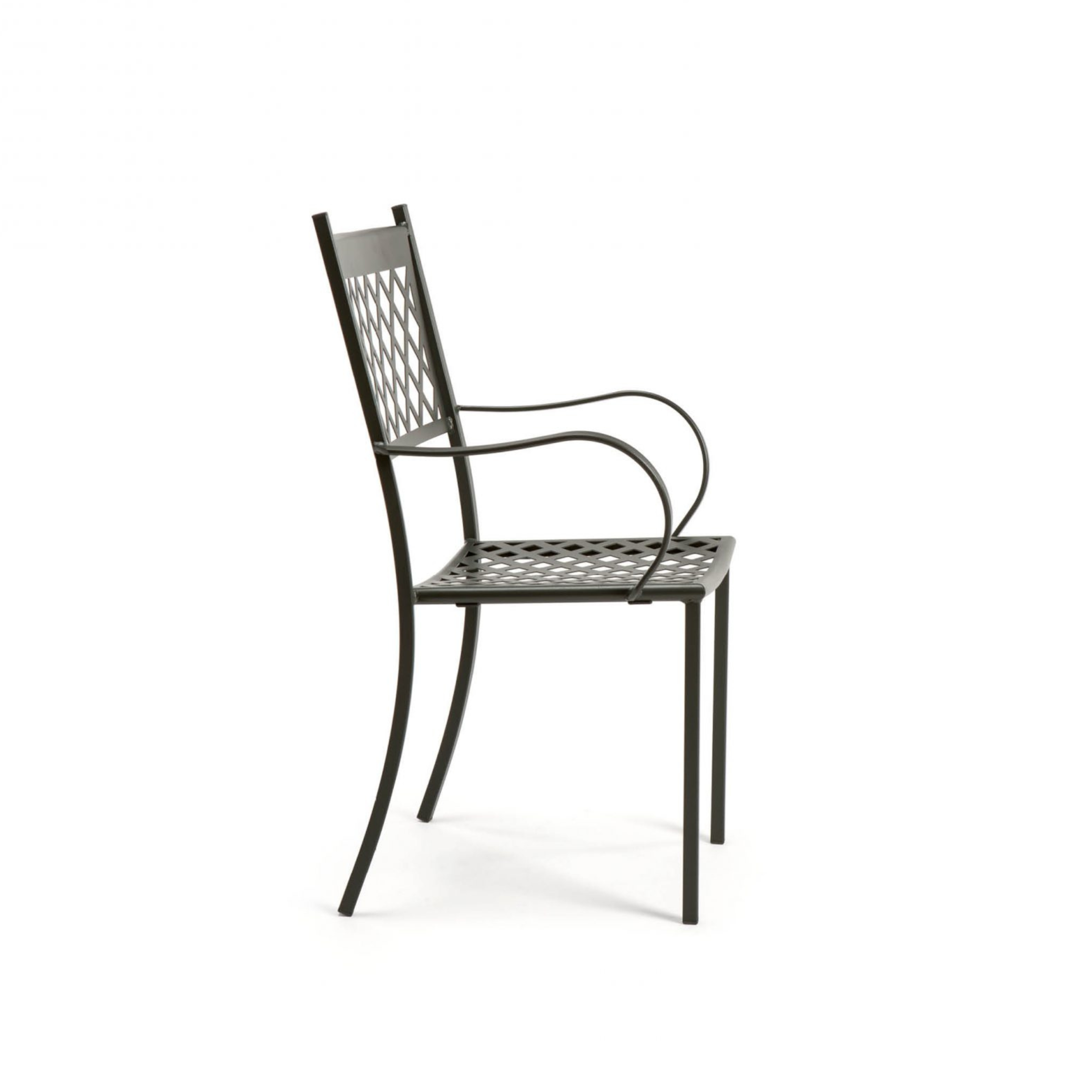 Set di sedie in metallo verniciato "Summertime" da giardino impilabili cm 53x57 95h