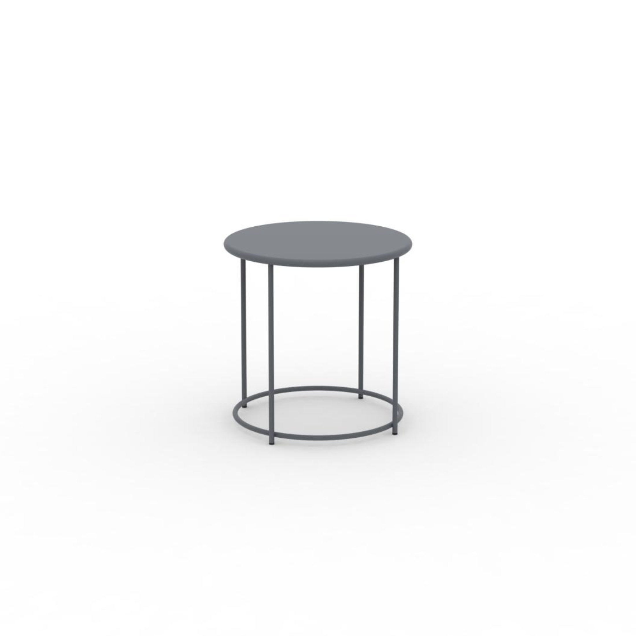 Tavolino tondo in metallo "Daisy" tavolo da caffè per giardino h 45 cm