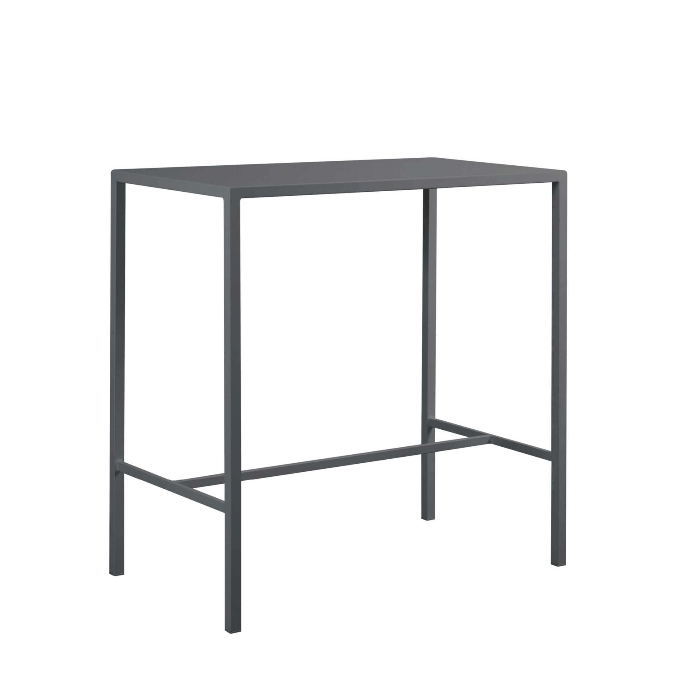 Tavolo alto in metallo verniciato "Seaside" da bar e giardino moderno h 110 cm