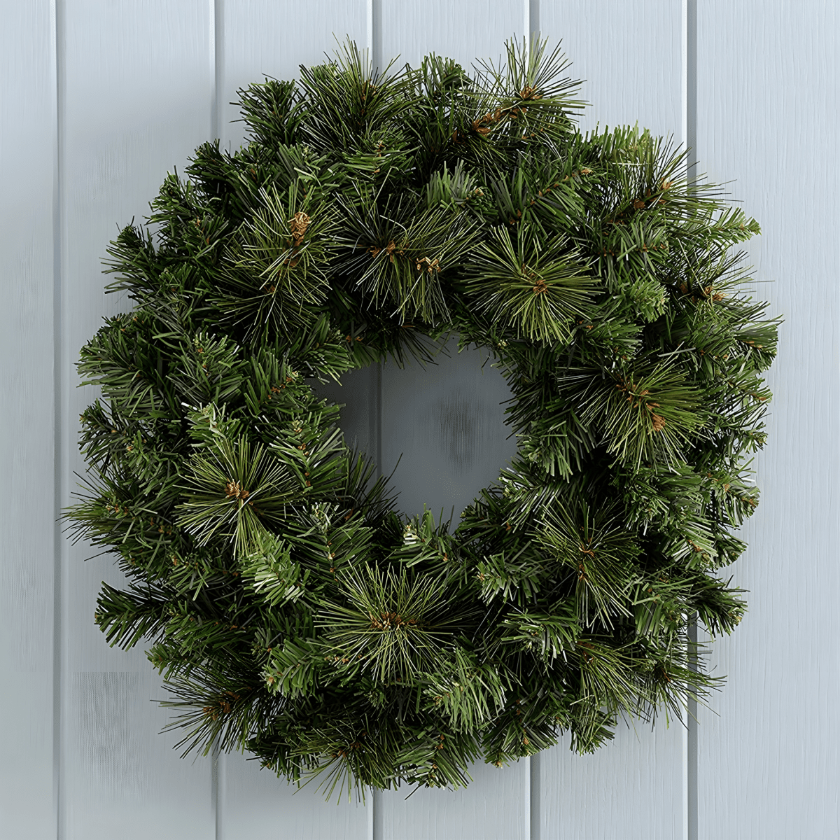 Ghirlanda dietro porta "Jolly" in PP effetto aghi di pino, corona per decorazioni natalizie - MondoViro