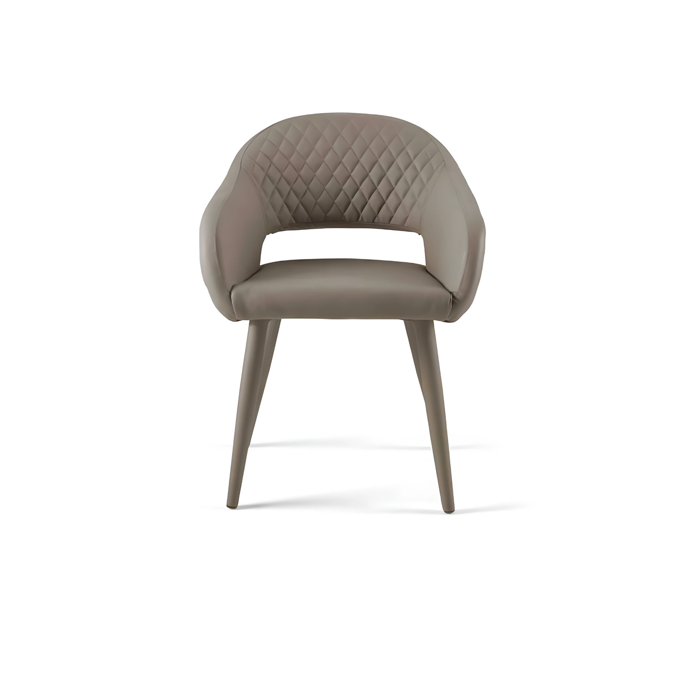 Set di sedie da pranzo in ecopelle "Ezia" con impuntura cm 50x60 88h