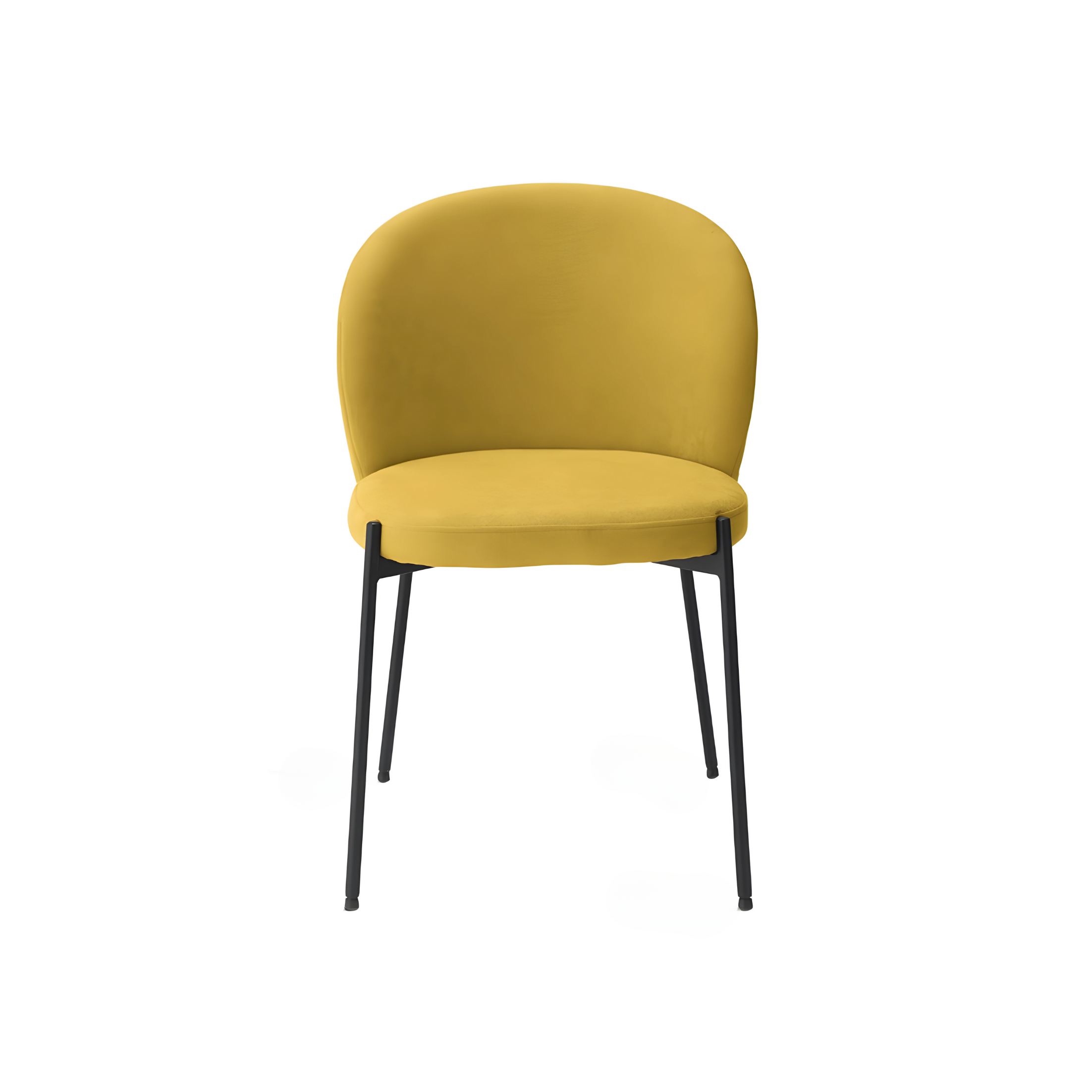 Set di sedie da pranzo moderne "Lizzy" in tessuto imbottite cm 80x45 55h