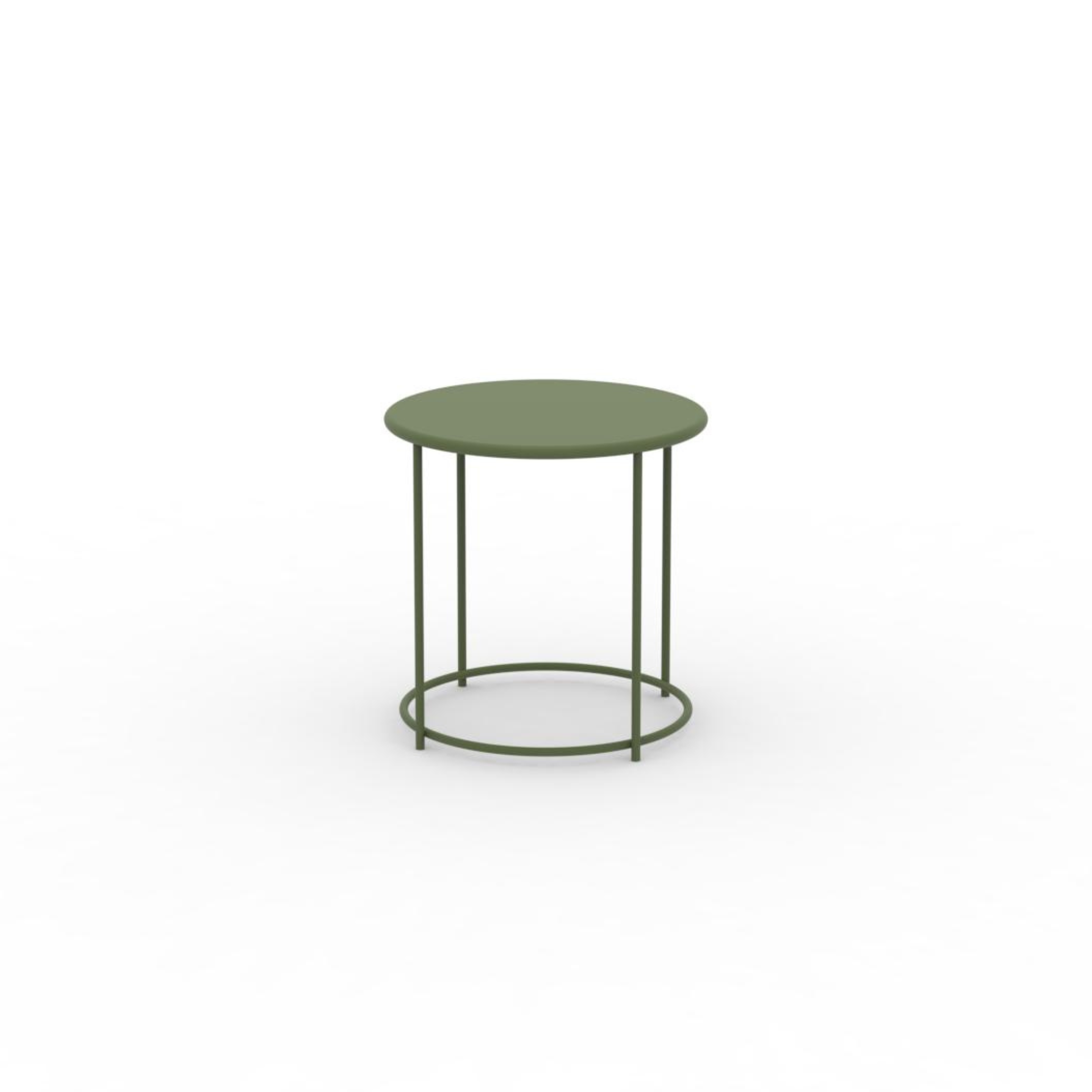 Tavolino tondo in metallo "Daisy" tavolo da caffè per giardino h 45 cm