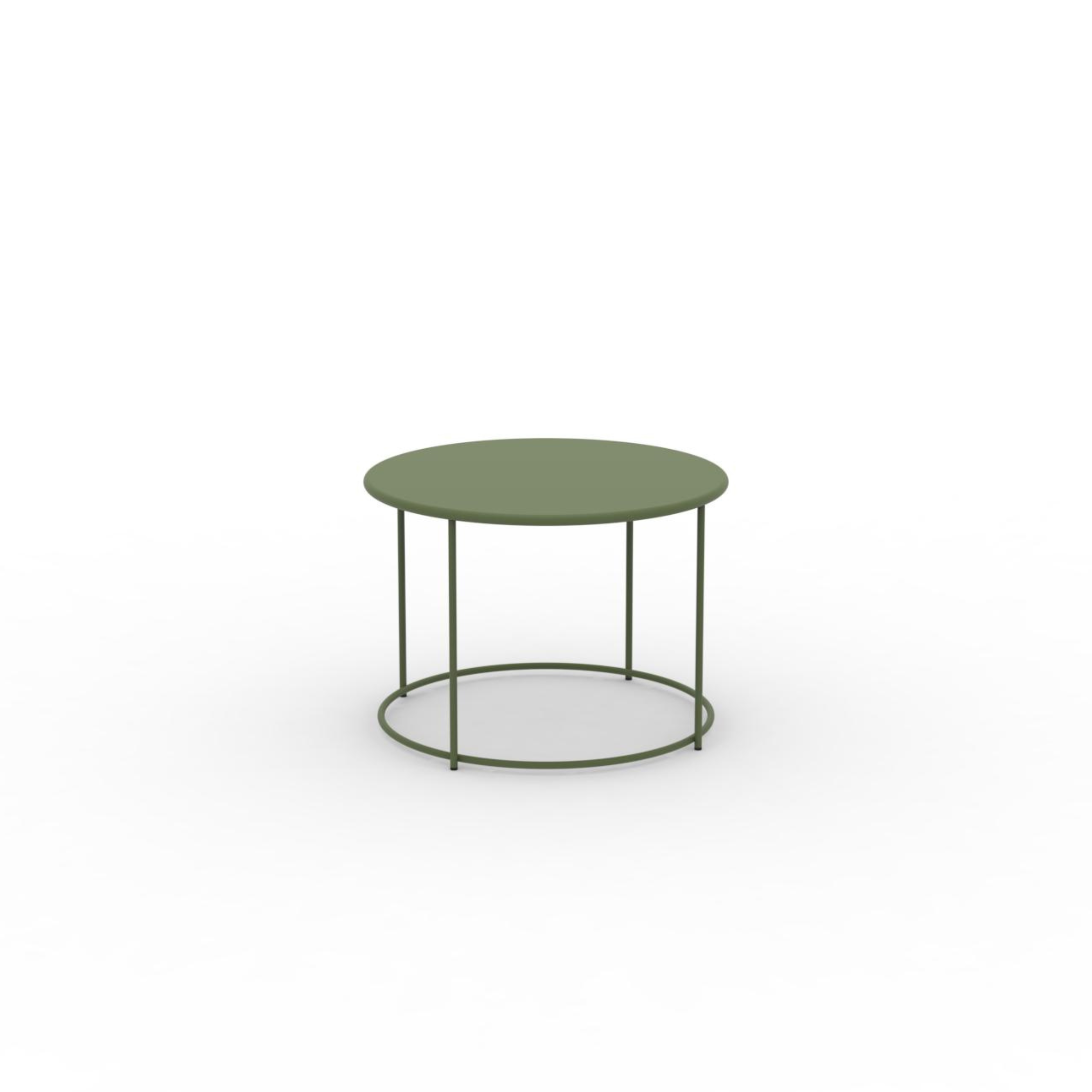 Tavolino tondo in metallo "Daisy" tavolo da caffè per giardino h 45 cm