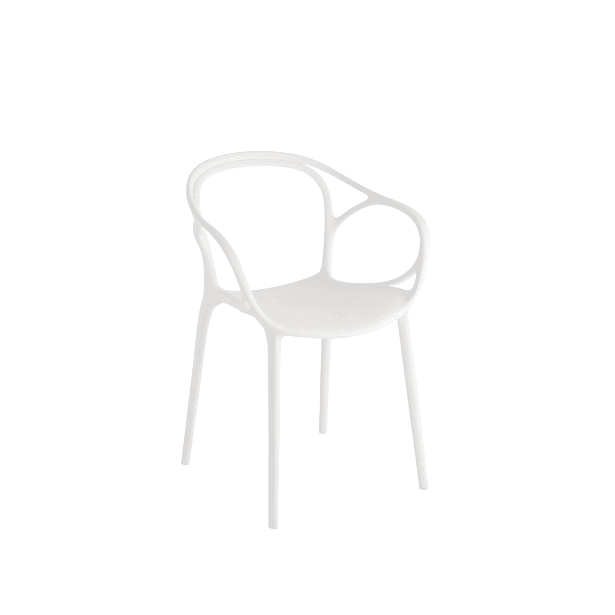 Set di sedie moderne "Mistral" da pranzo in polipropilene versatili cm 57x55 80h - MondoViro