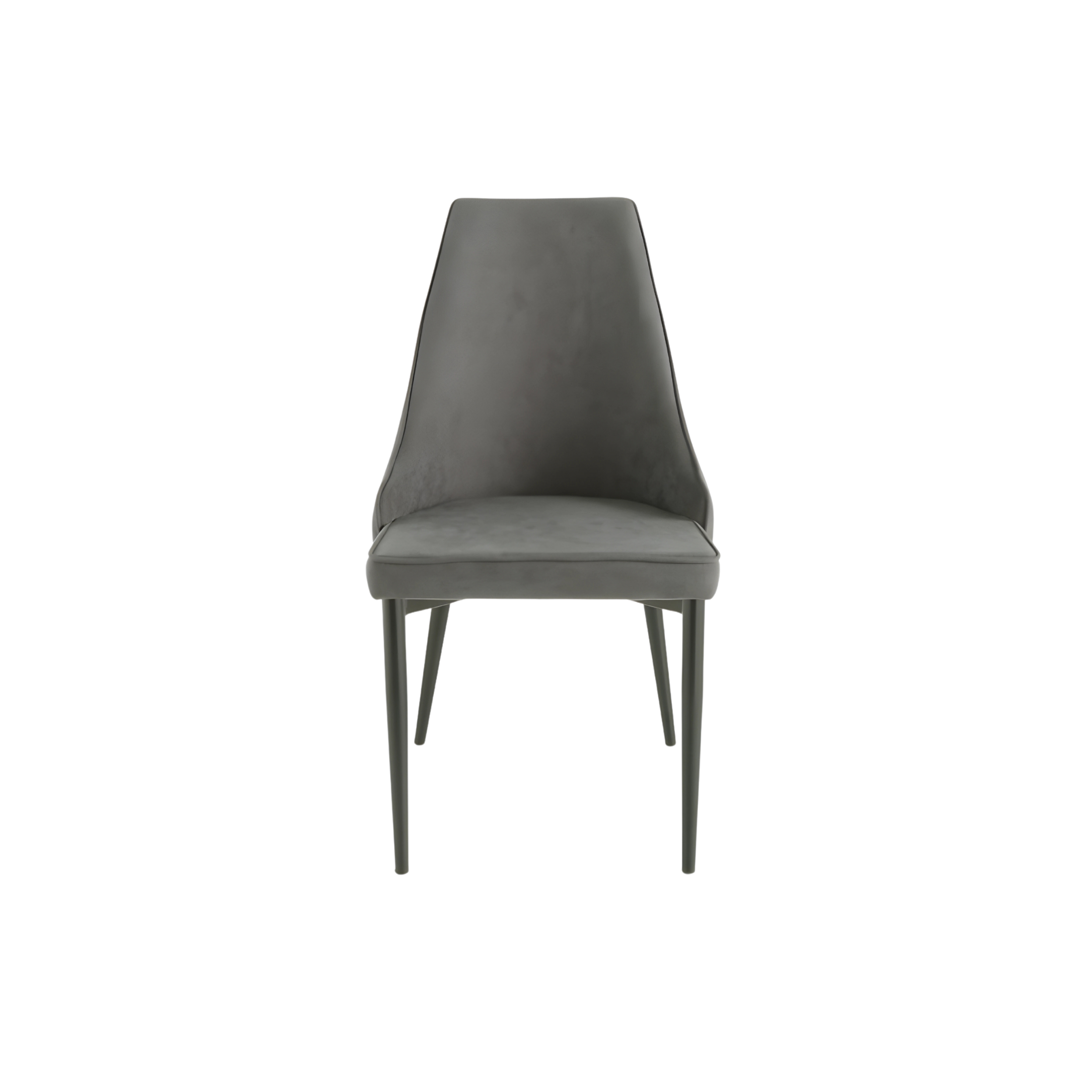 Set di sedie da pranzo eleganti in tessuto "Keri" base in metallo verniciato cm 50x60 88h