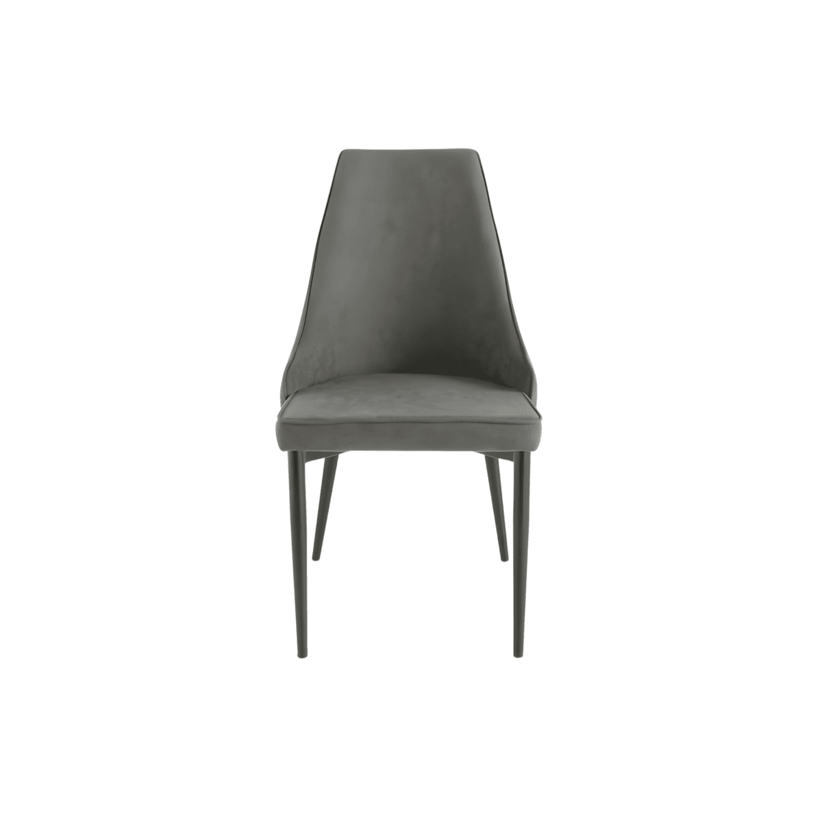 Set di sedie da pranzo eleganti in tessuto "Keri" base in metallo verniciato cm 50x60 88h - MondoViro