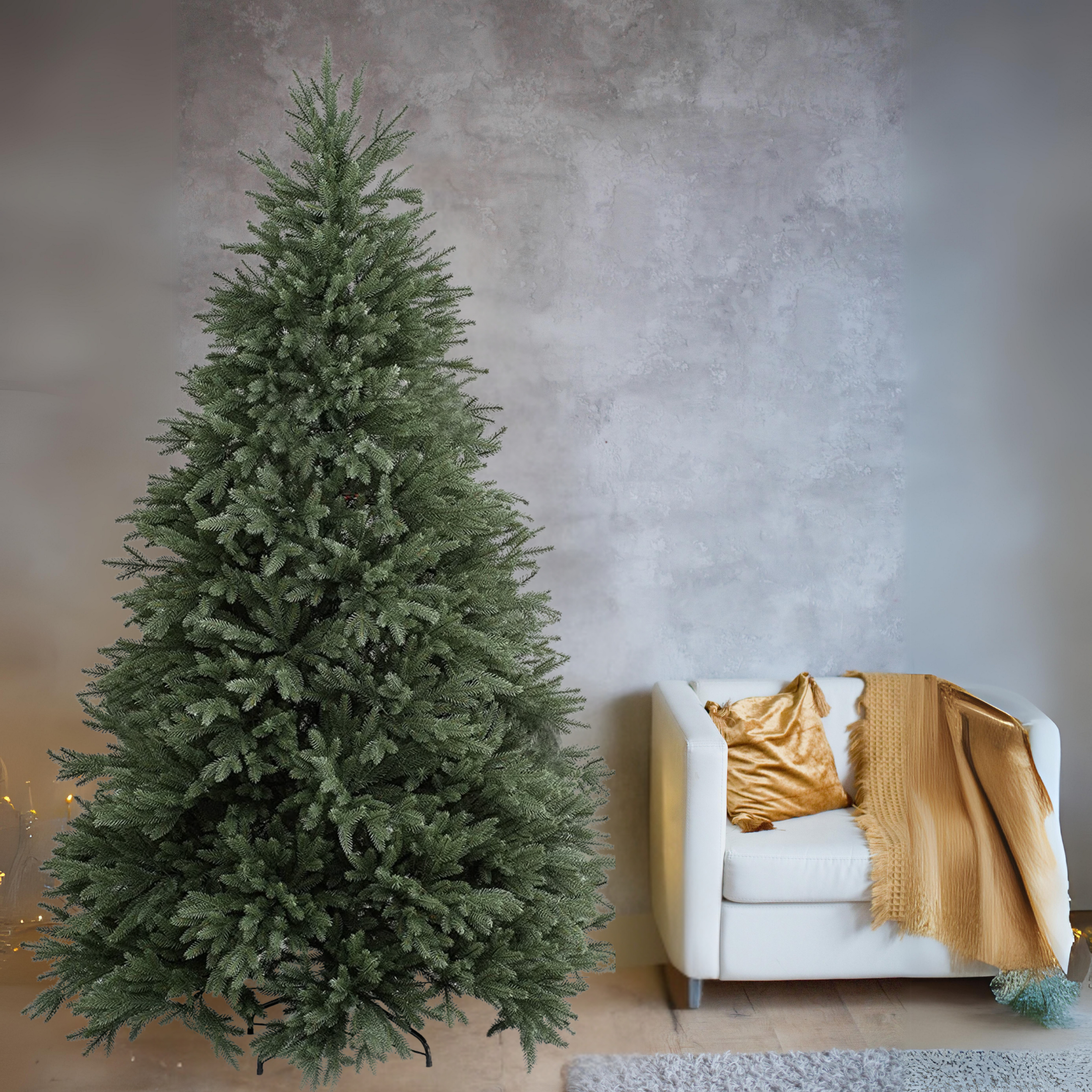 Albero di Natale "North Star" 100 % moderno in PE effetto Real Touch di altissima qualità