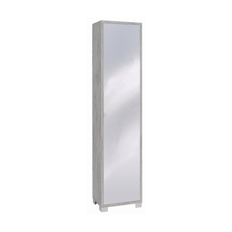 Colonna 1 anta a specchio "Mirror1" mobile in legno cm 43x29 190h