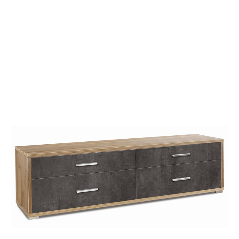 Mobile 4 cassetti in legno "Pedro" moderno da ingresso cm 179x47 50h