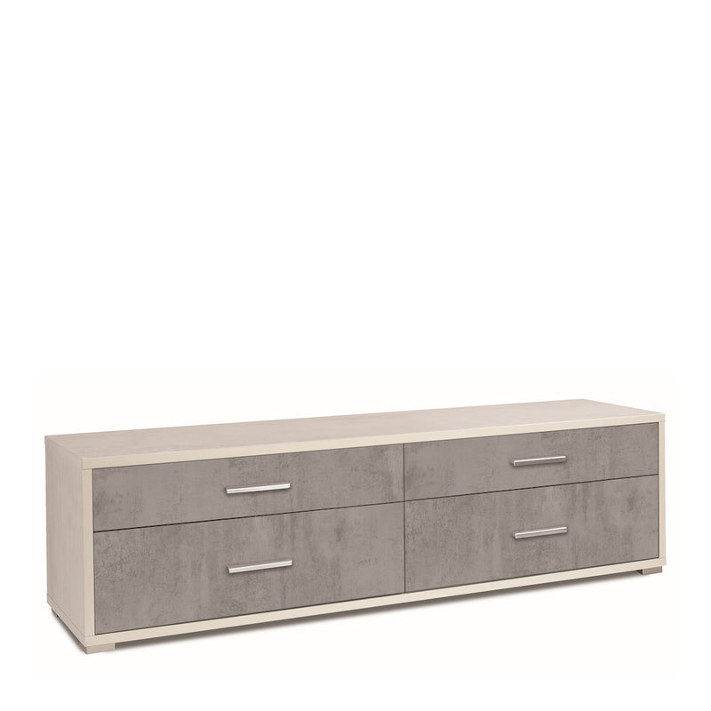 Mobile 4 cassetti in legno "Pedro" moderno da ingresso cm 179x47 50h