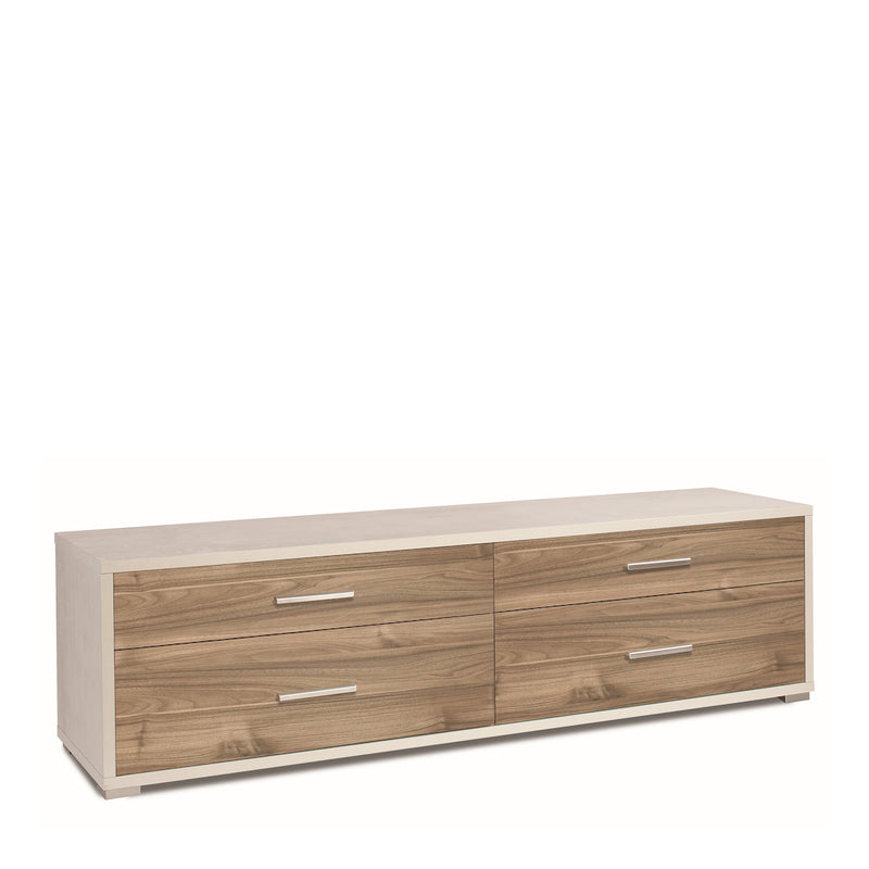 Mobile 4 cassetti in legno "Pedro" moderno da ingresso cm 179x47 50h