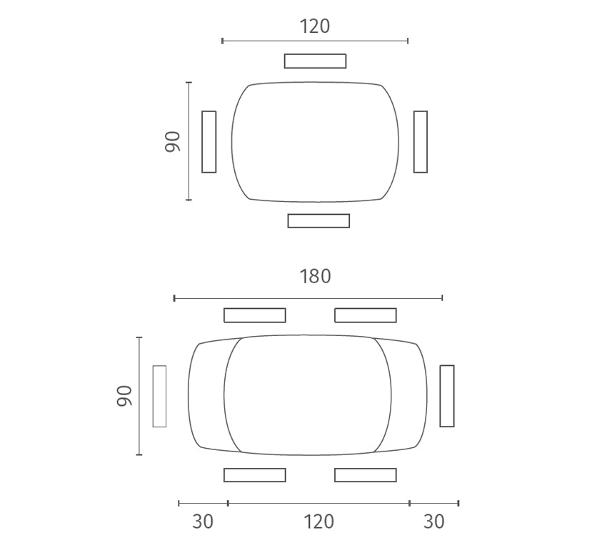 Tavolo allungabile in ceramica "Carch" con base in metallo cm 120/180x90 75h