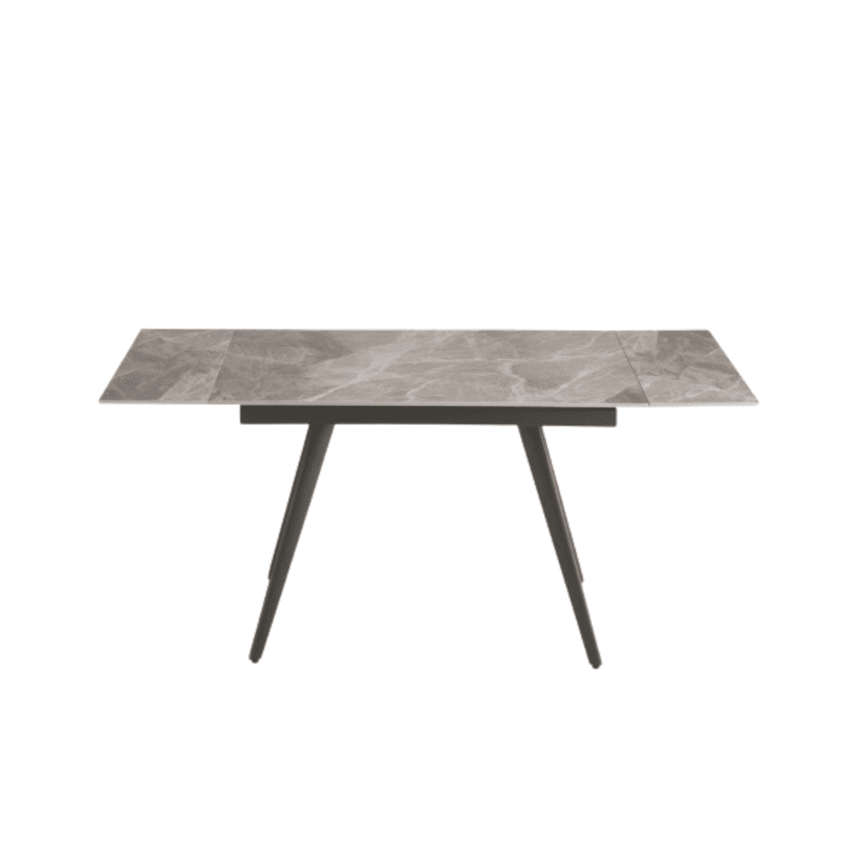 Tavolo allungabile effetto marmo "Elettra" con due allunghe cm 120x80 75h - MondoViro