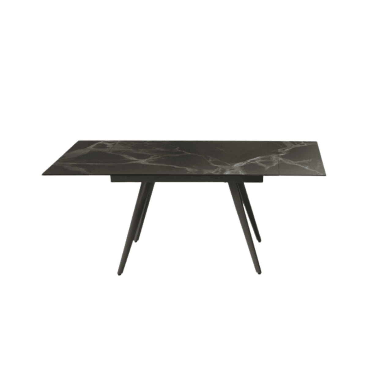 Tavolo allungabile effetto marmo "Elettra" con due allunghe cm 120x80 75h - MondoViro