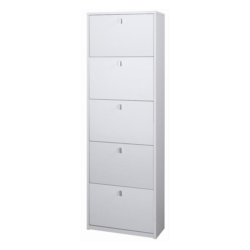 Scarpiera 5 ante moderna "Naomi" mobile in legno cm 63x18 190h